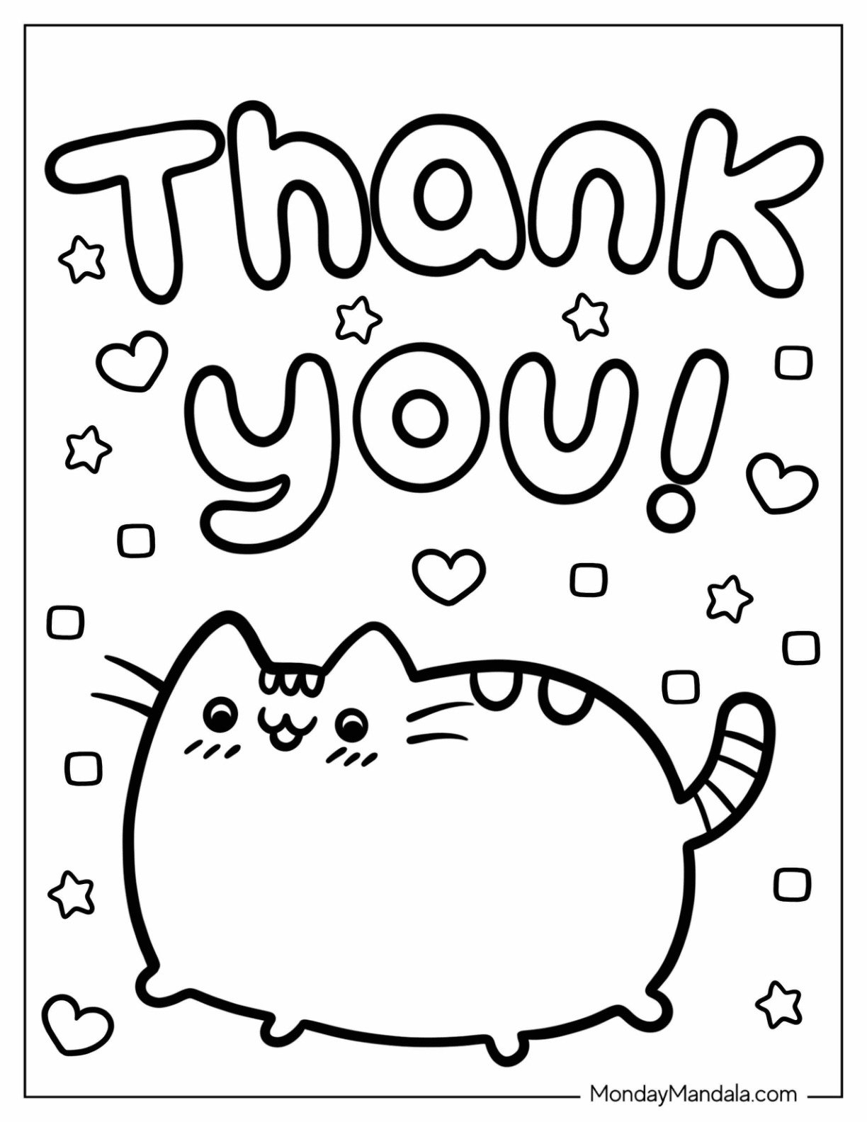 Thank You Printable Coloring Pages Thank You Printable Coloring Pages