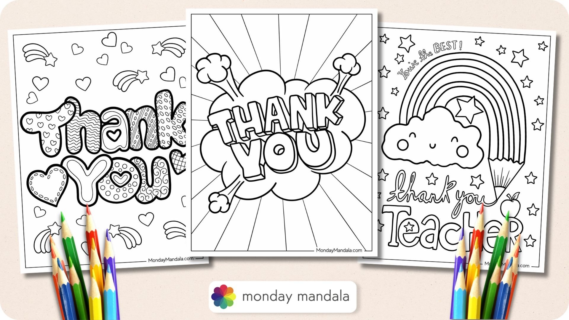 20 Thank You Coloring Pages Free PDF Printables 20 Thank You Coloring Pages Free PDF Printables