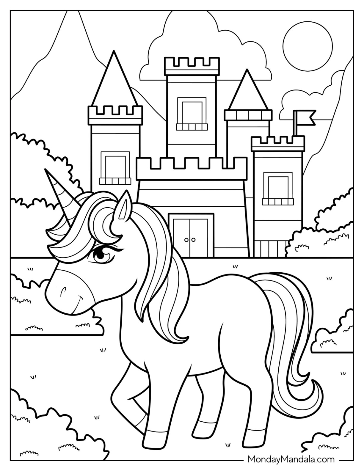 25 Castle Coloring Pages Free PDF Printables 
