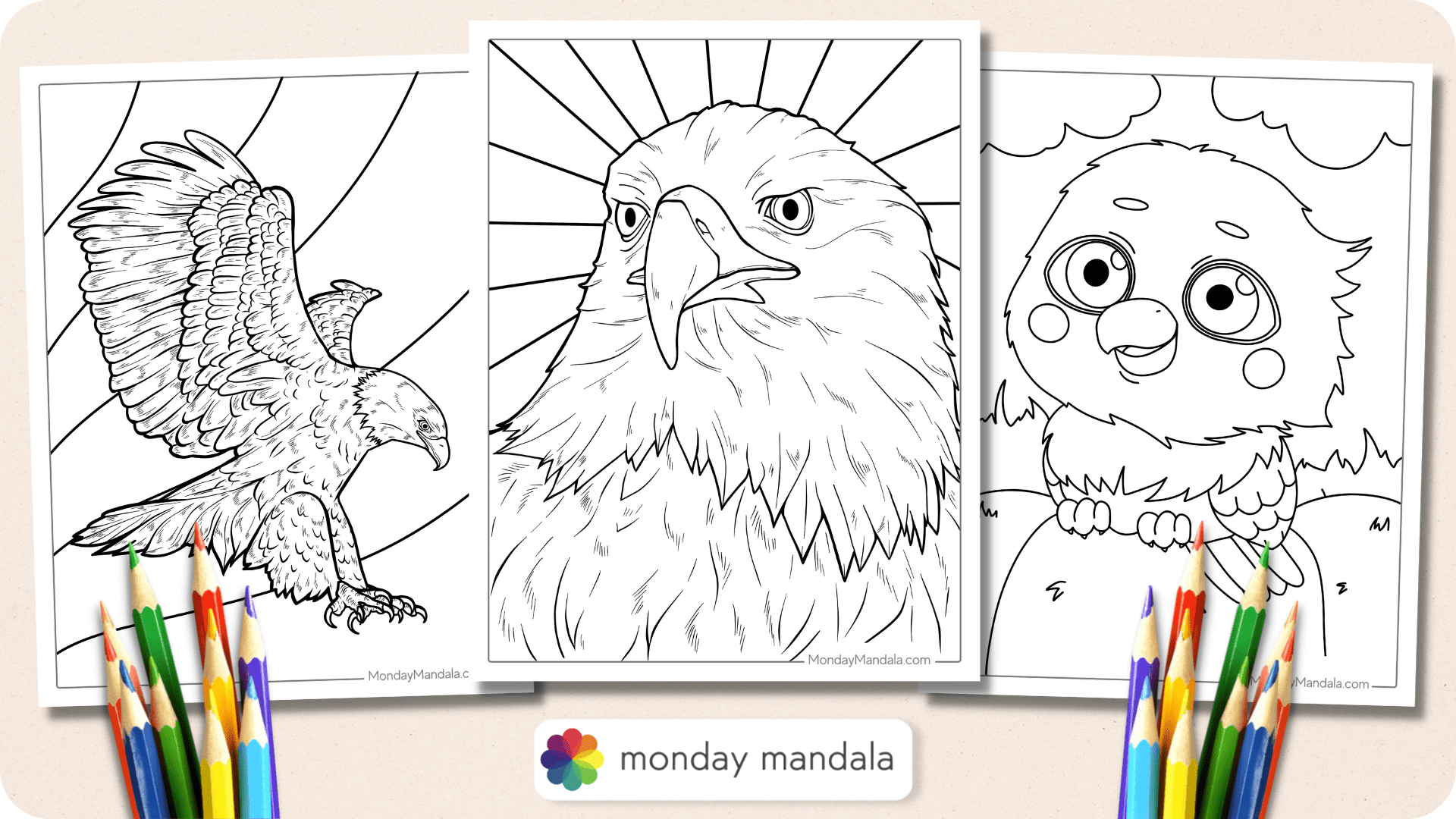 Bald Eagle Coloring Pages Printable