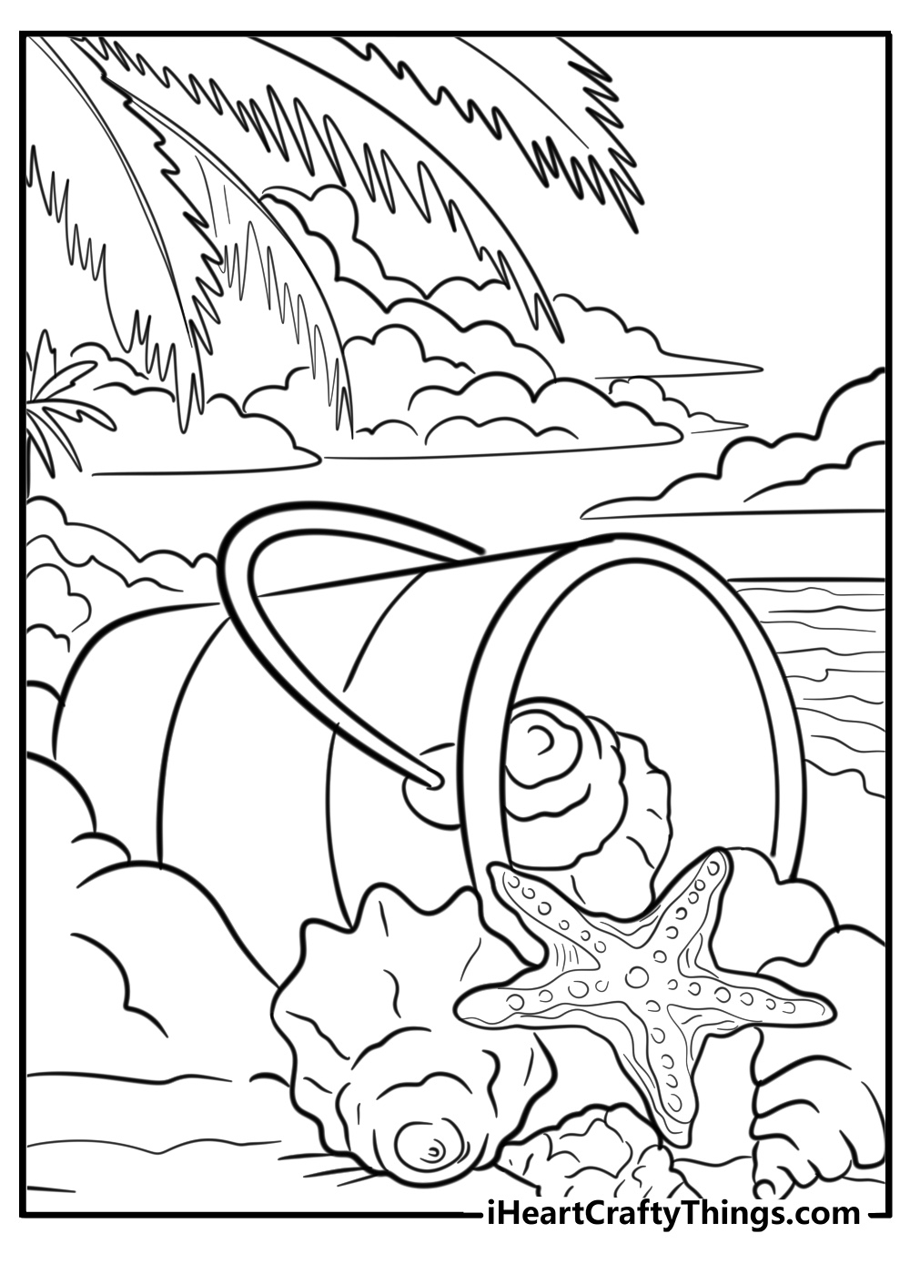Printable Starfish Coloring Page