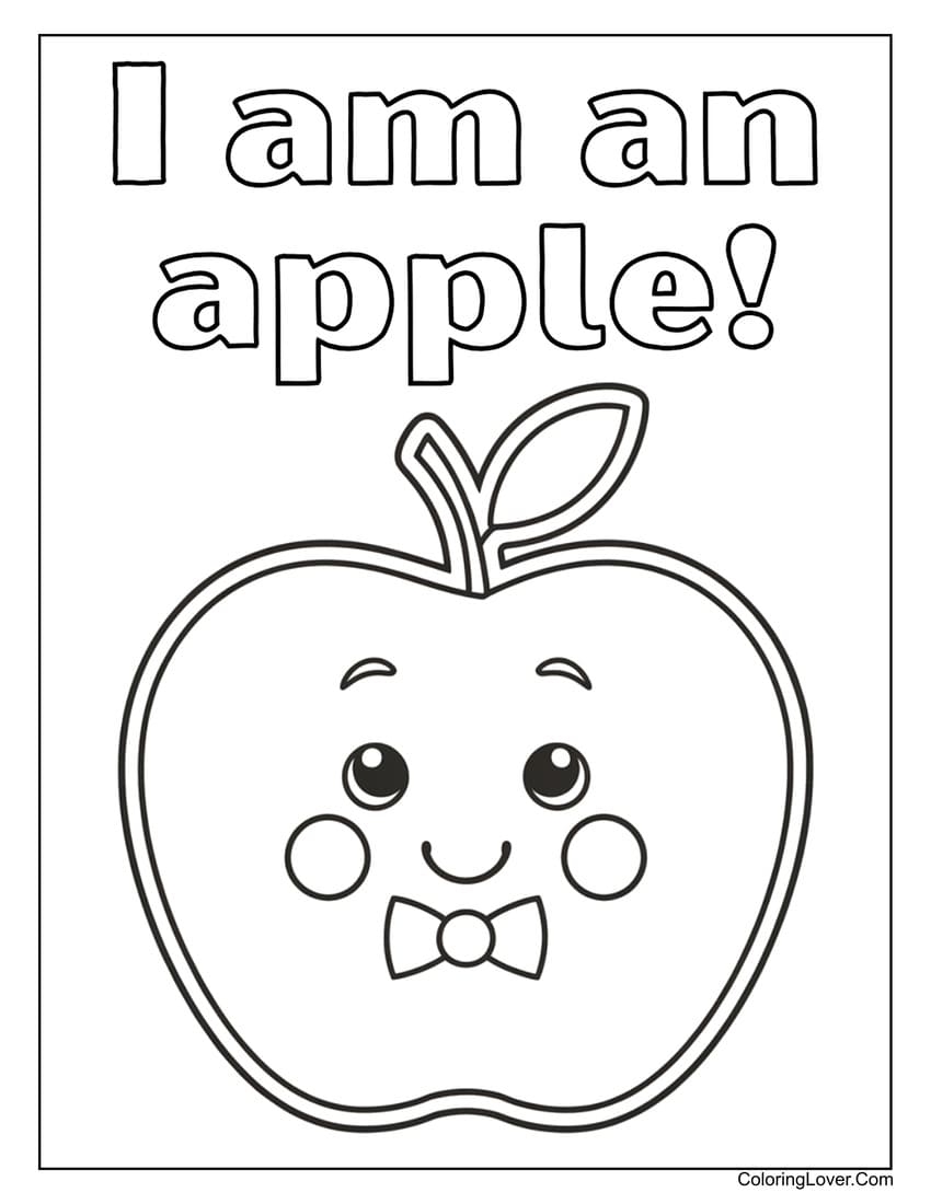 Apple Coloring Pages Free Apple Coloring Pages Free
