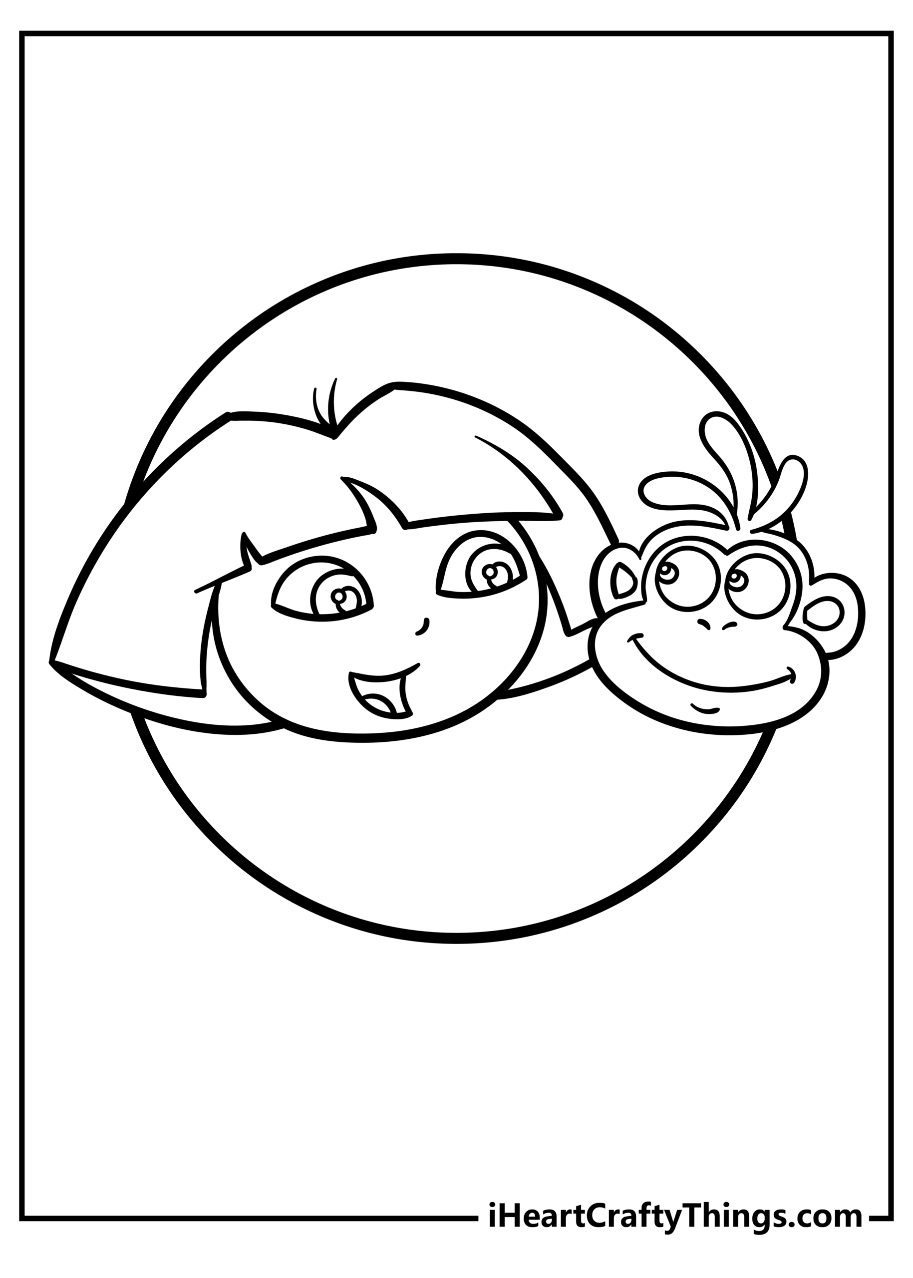40 Dora The Explorer Coloring Pages 100 Free Printables 40 Dora The Explorer Coloring Pages 100 Free Printables