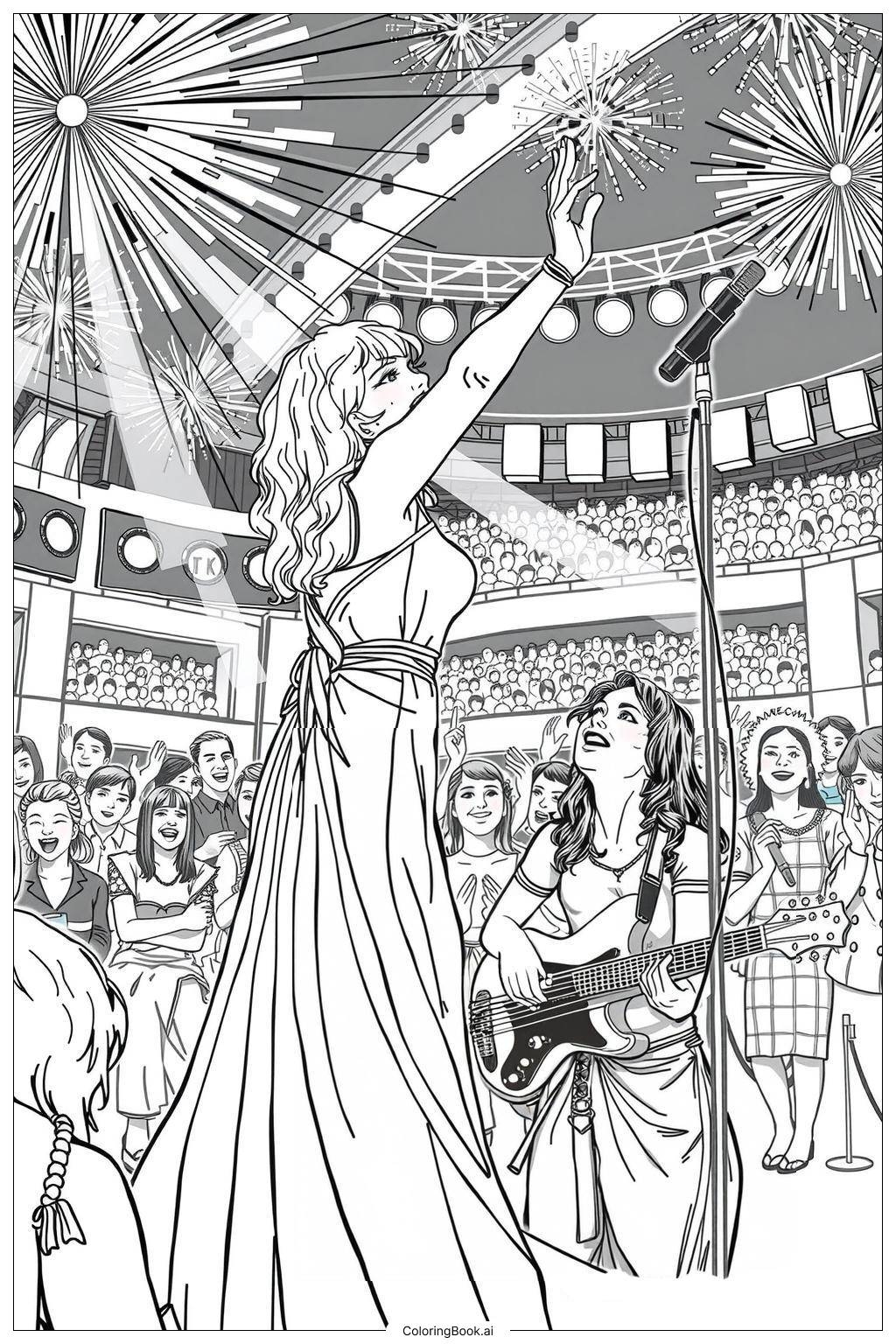 46 Taylor Swift Coloring Pages Free PDF PNG Printables 