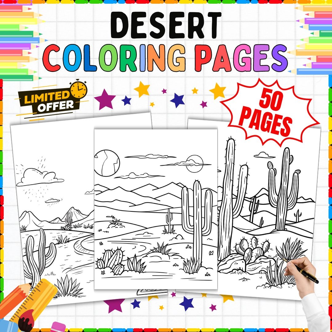 Desert Coloring Pages Printable