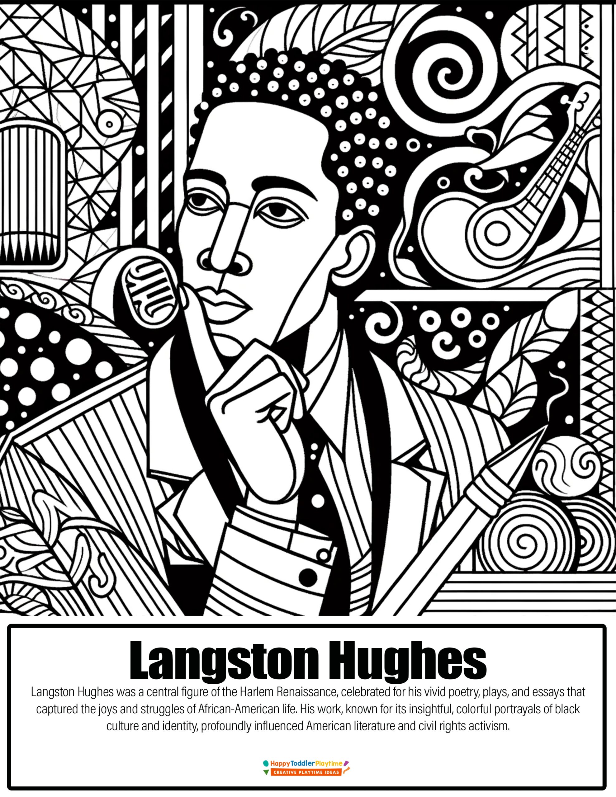 Black History Month Coloring Pages Happy Toddler Playtime Black History Month Coloring Pages Happy Toddler Playtime