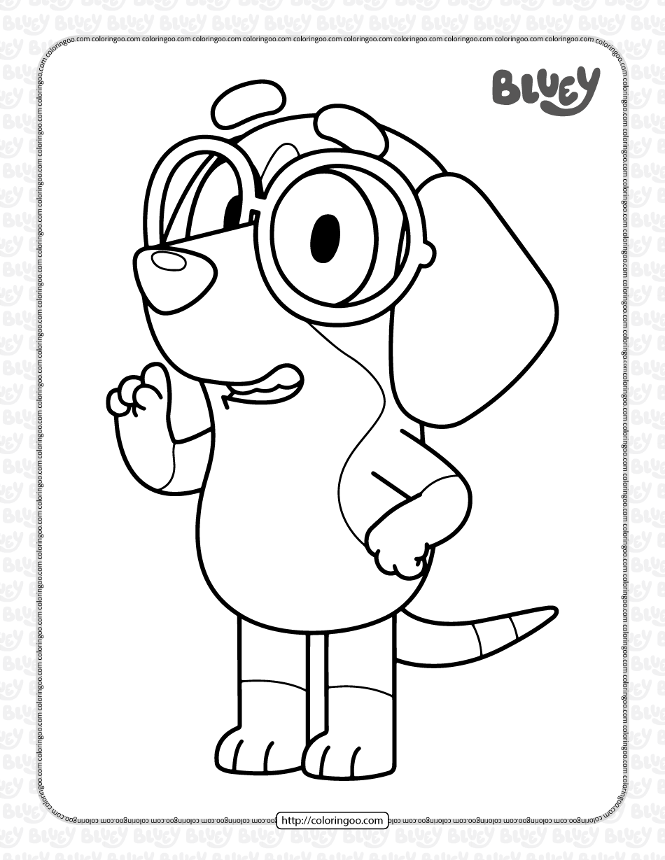 Free Bluey Coloring Pages Printable