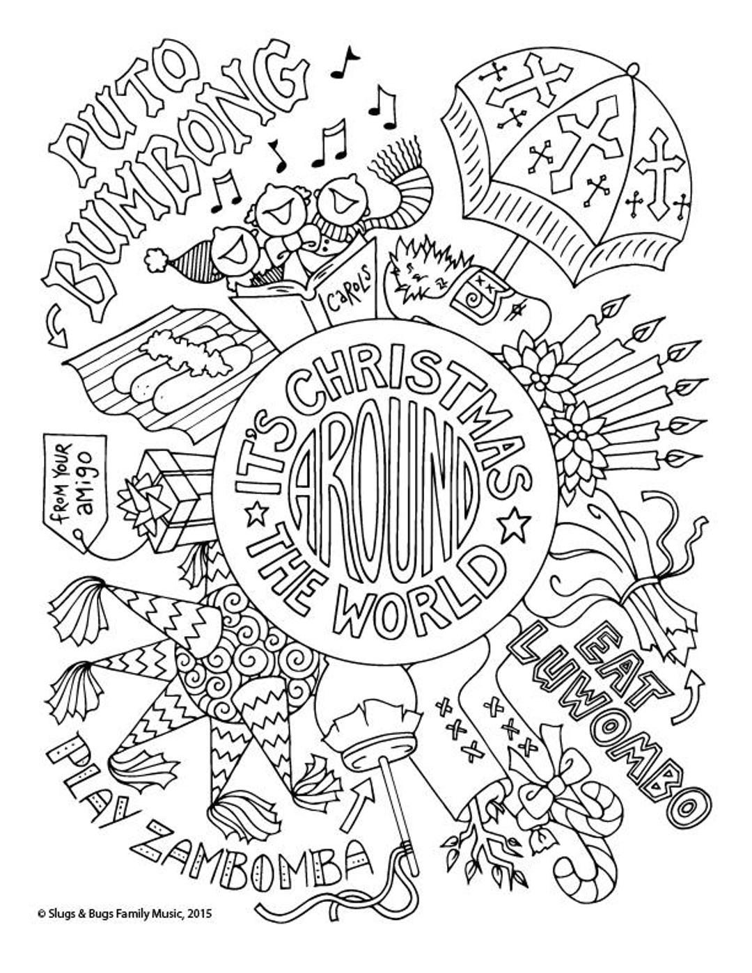 Christmas Around The World Coloring Page Kids Holiday Slugs And Bugs Printable Download PDF Etsy Hong Kong Christmas Around The World Coloring Page Kids Holiday Slugs And Bugs Printable Download PDF Etsy Hong Kong