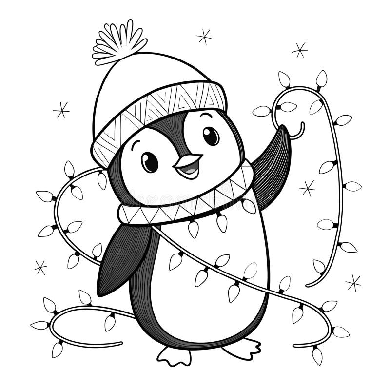 Christmas Penguin Coloring Page Stock Illustrations 518 Christmas Penguin Coloring Page Stock Illustrations Vectors Clipart Dreamstime