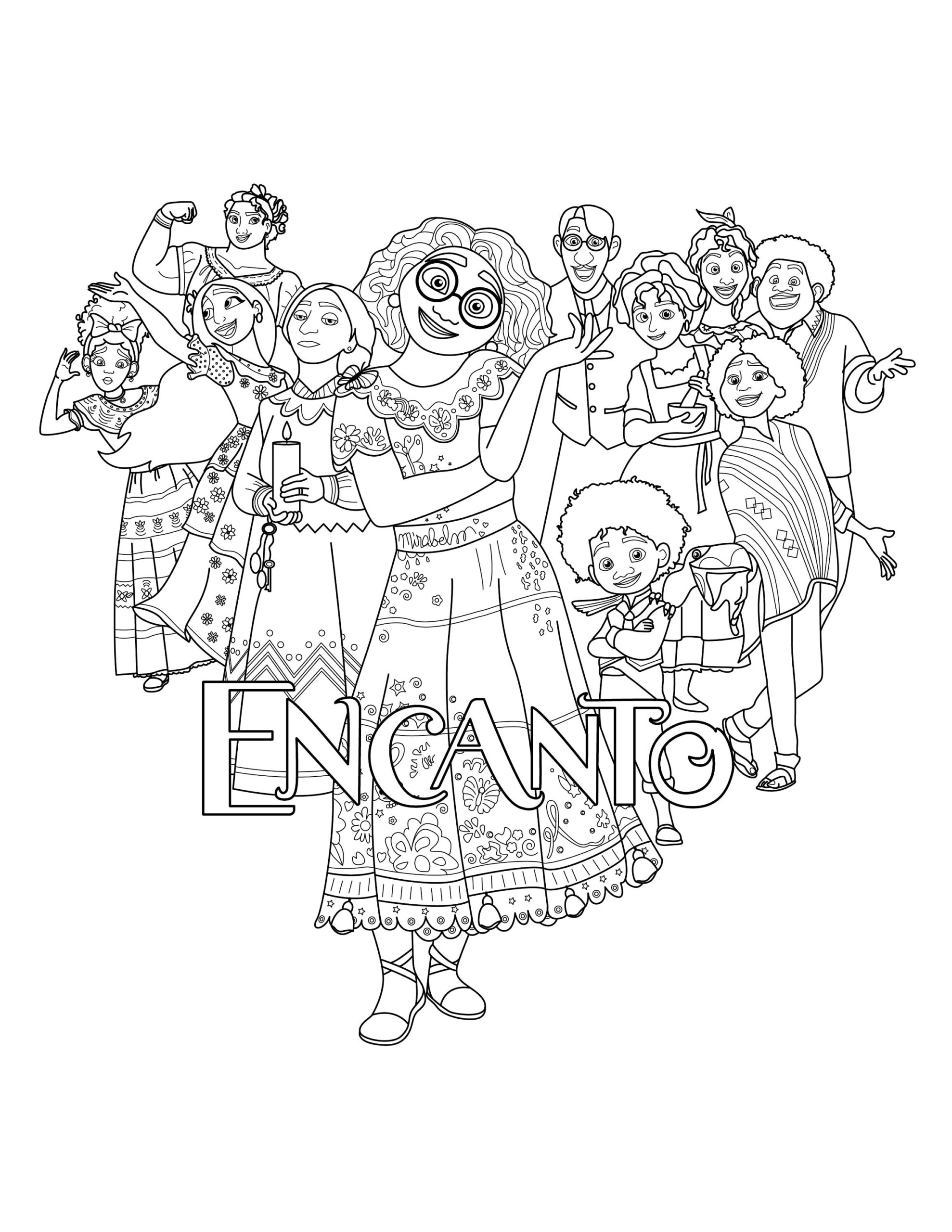 Encanto Coloring Pages Pdf Free