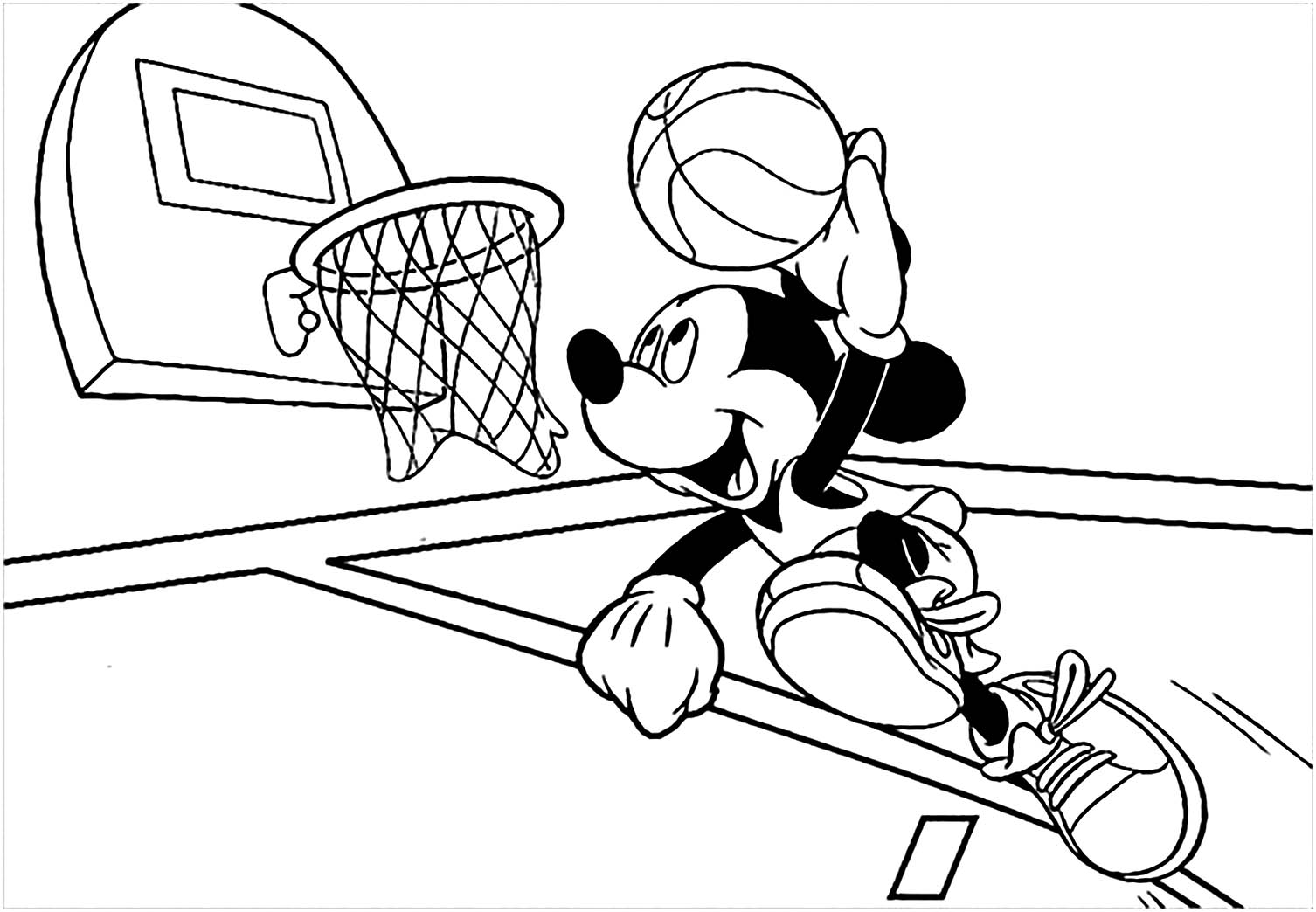Basketball Coloring Pages Free Printable