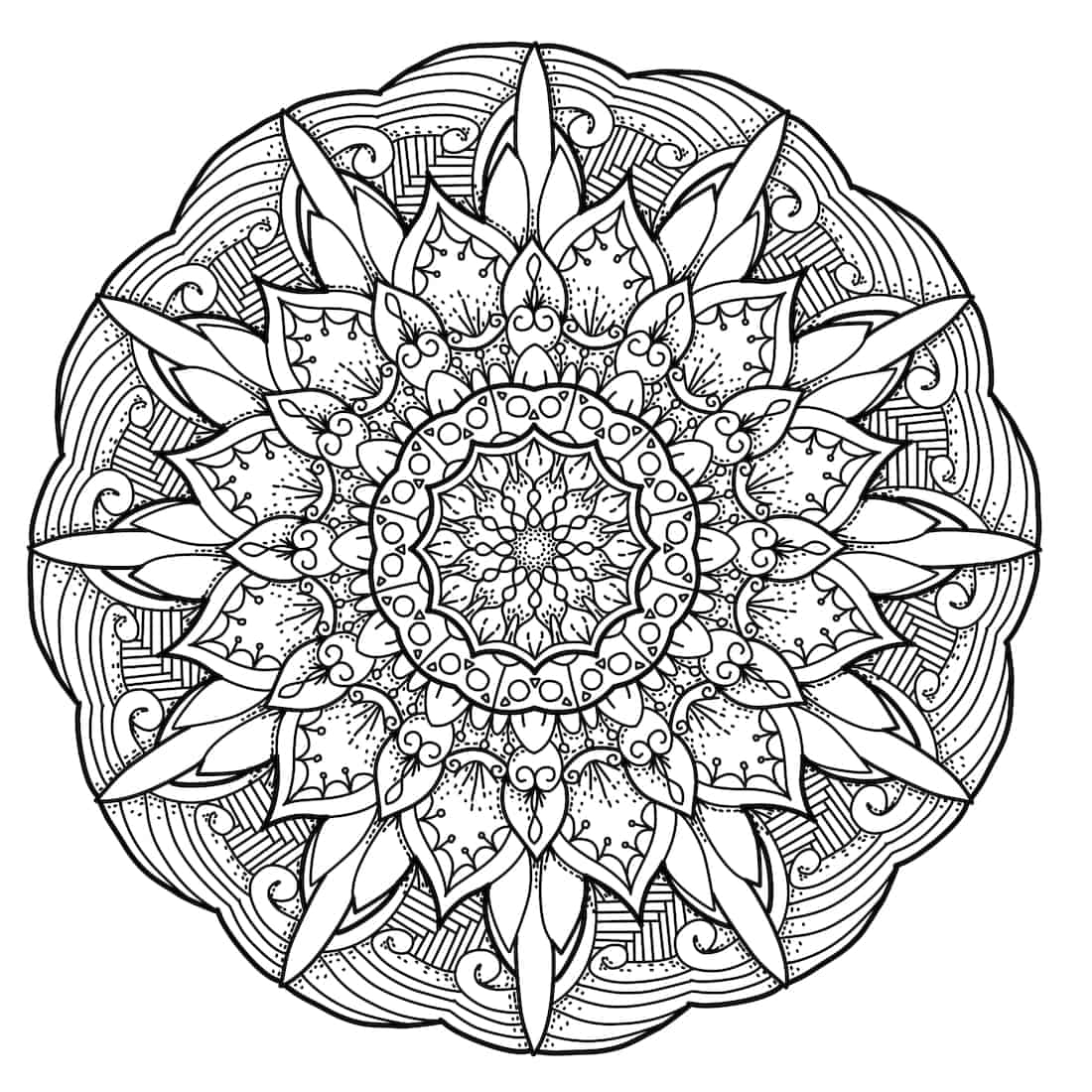 Free Coloring Pages For You To Print Monday Mandala Free Coloring Pages For You To Print Monday Mandala