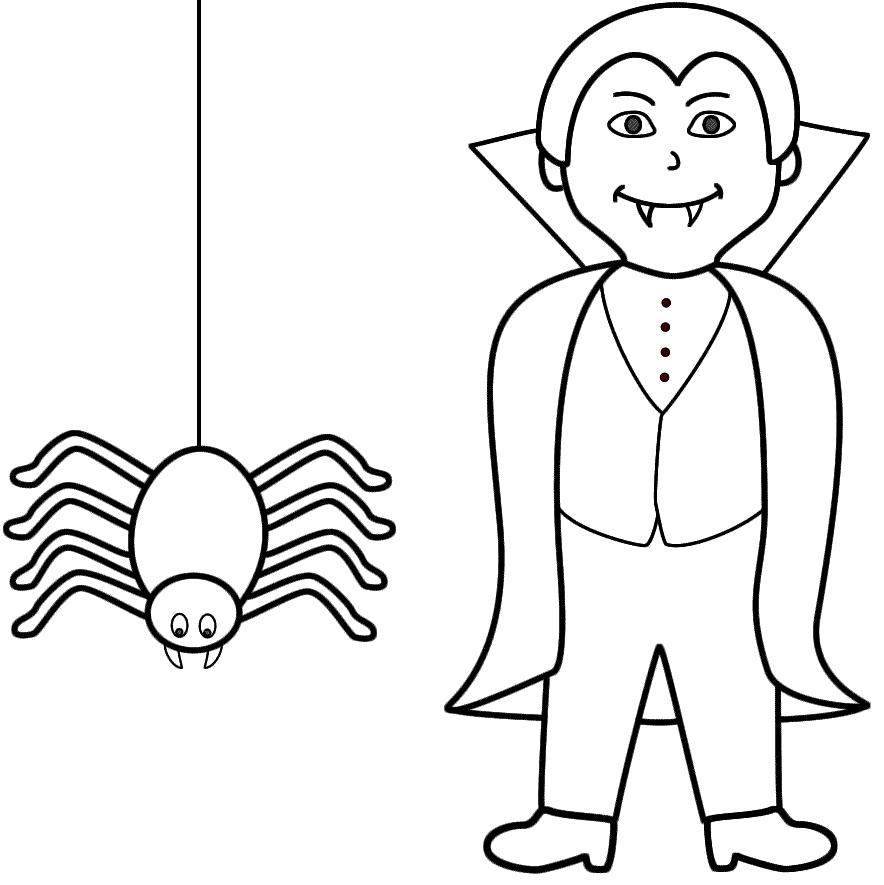 Free Halloween Vampire Coloring Pages Download Free Halloween Vampire Coloring Pages Png Images Free ClipArts On Clipart Library