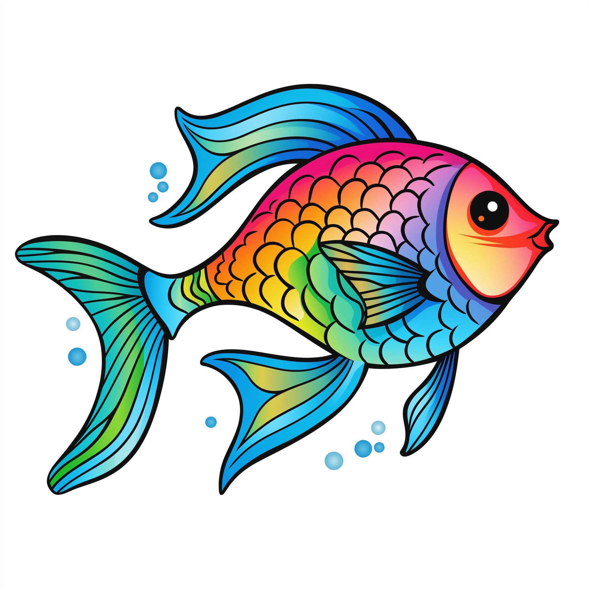 Free Rainbow Fish Coloring Pages Free Rainbow Fish Coloring Pages