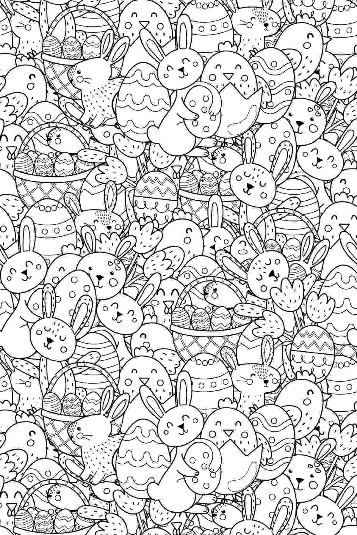 Free Printable Easter Coloring Pages For Adults Free Printable Easter Coloring Pages For Adults