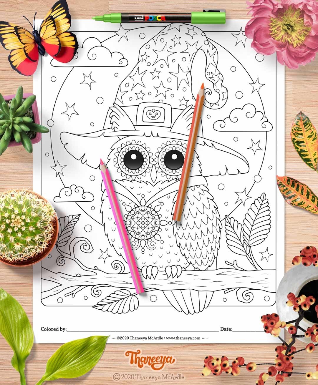 Halloween Coloring Pages Set Of 10 Printable Coloring Pages By Thaneeya McArdle Thaneeya