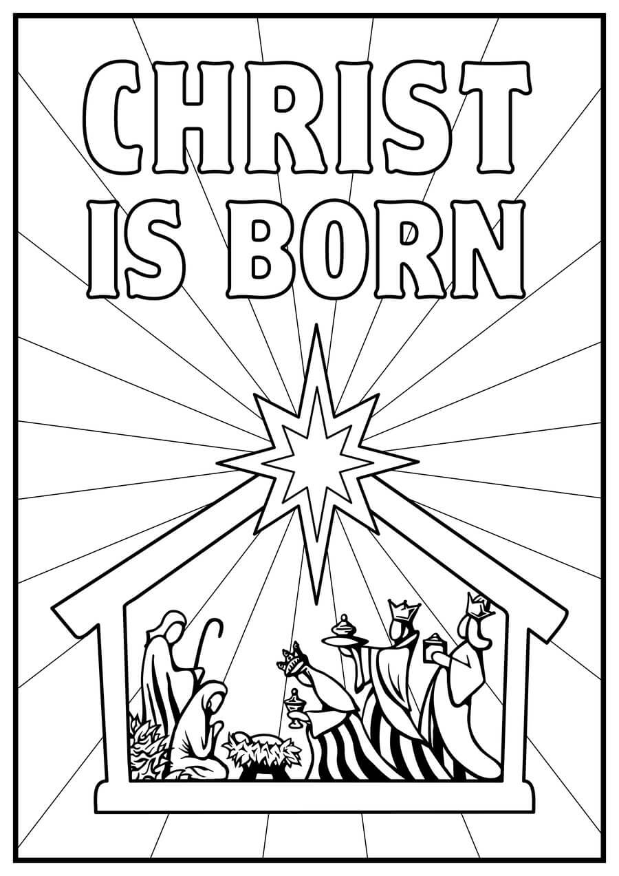 Nativity Coloring Pages Printable Coloring Pages FREE