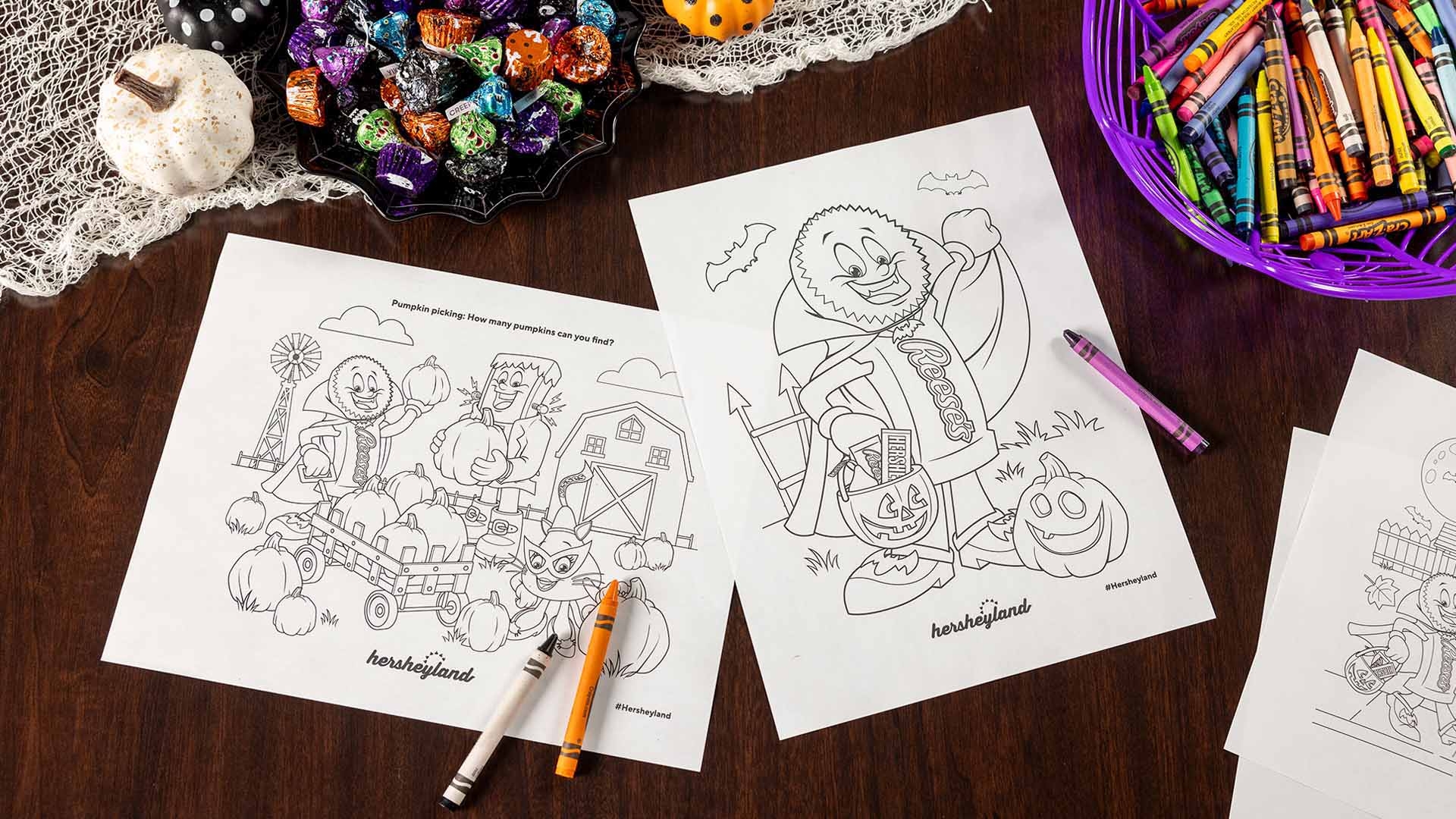 Printable Halloween Coloring Pages Hersheyland