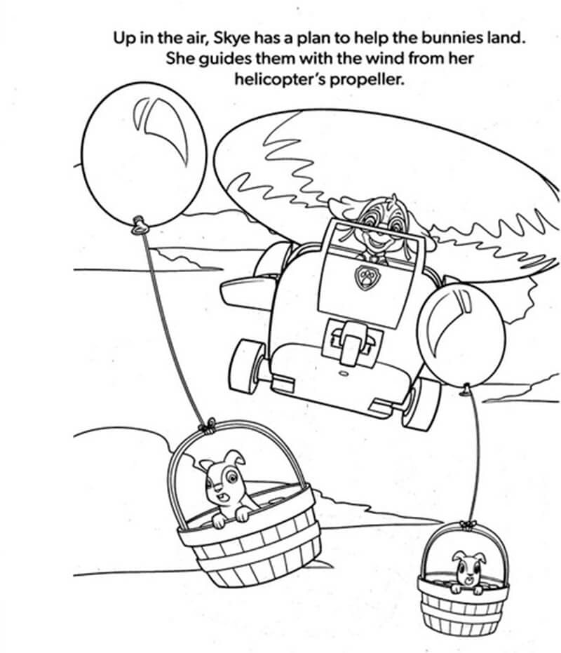 Skye Paw Patrol Coloring Page Free Skye Paw Patrol Coloring Page Free