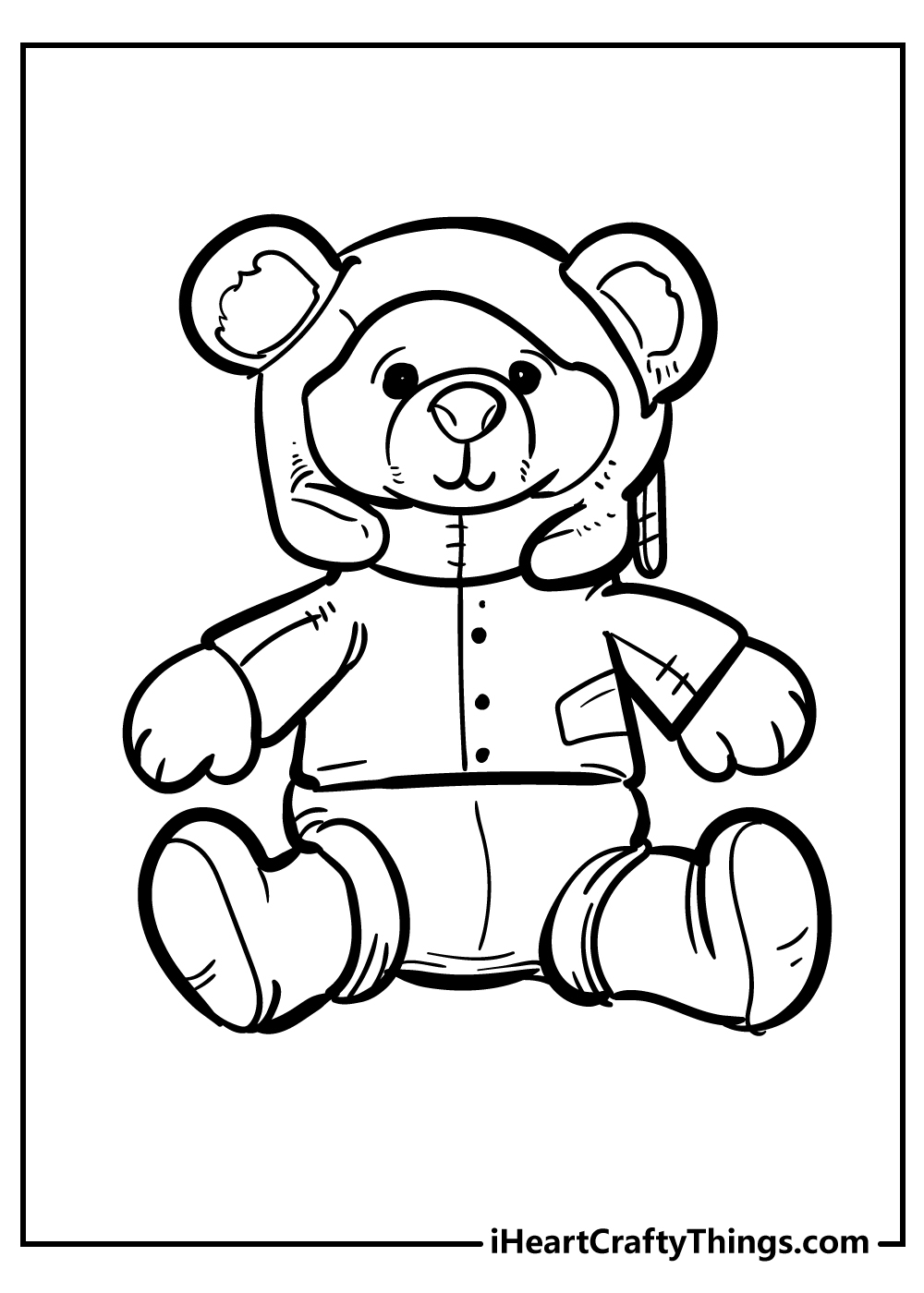 Teddy Bear Printable Coloring Pages Teddy Bear Printable Coloring Pages