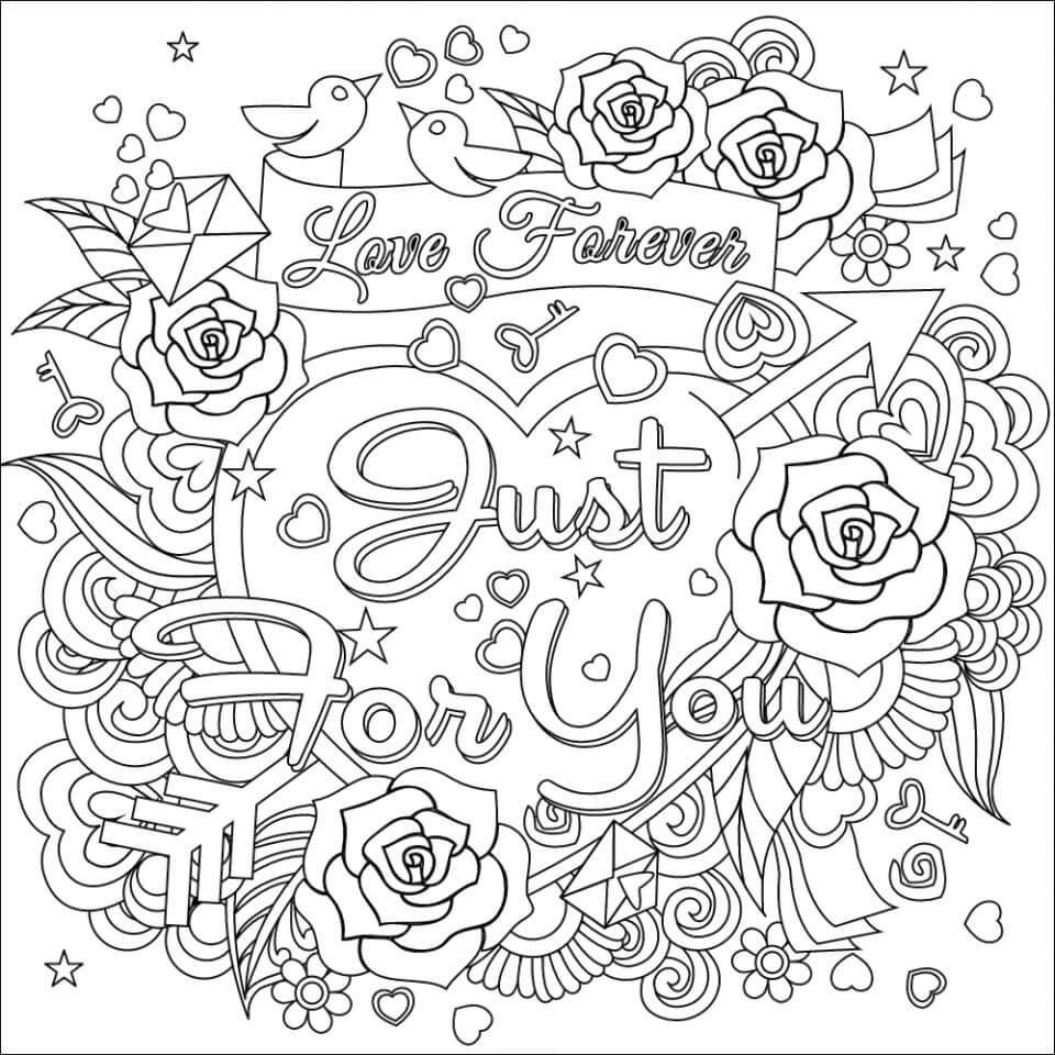 Free Printable Adult Valentine Coloring Pages