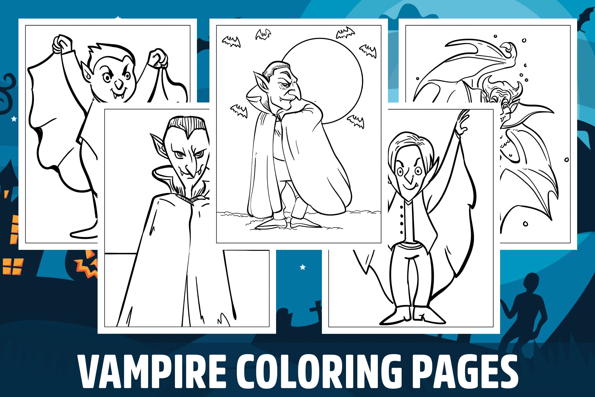 Free Vampire Coloring Pages