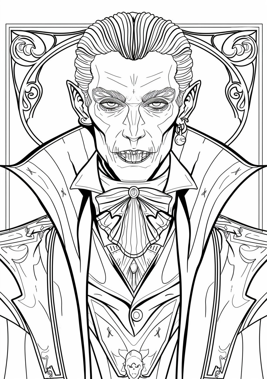 Vampire Coloring Pages PDF Bundle 47 High Quality Images Instant Download Coloring Pages Printable Art Adult Coloring Etsy New Zealand