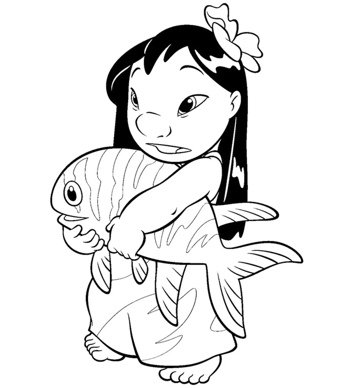 10 Cute Lilo And Stitch Coloring Pages For Toddlers