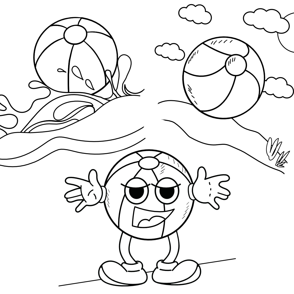 10 Free Beach Ball Coloring Pages Artsy Pretty Colors 10 Free Beach Ball Coloring Pages Artsy Pretty Colors