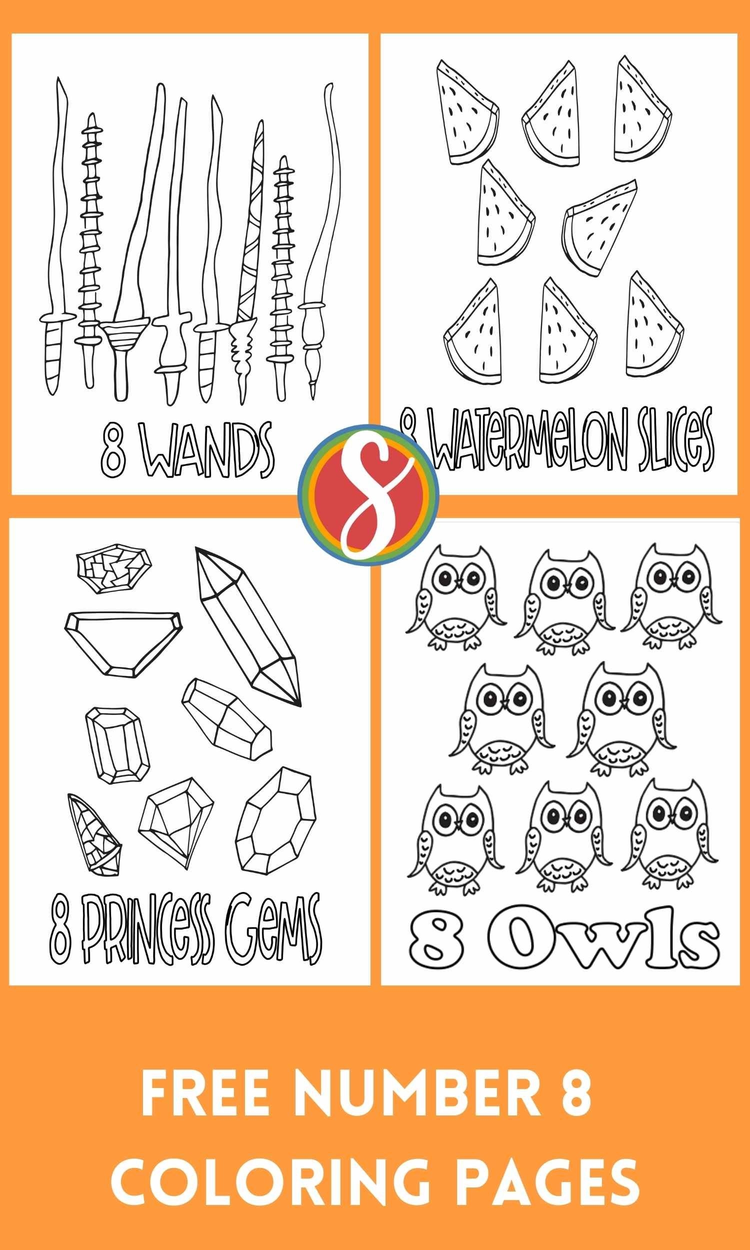 10 Free Number 8 Coloring Pages Stevie Doodles