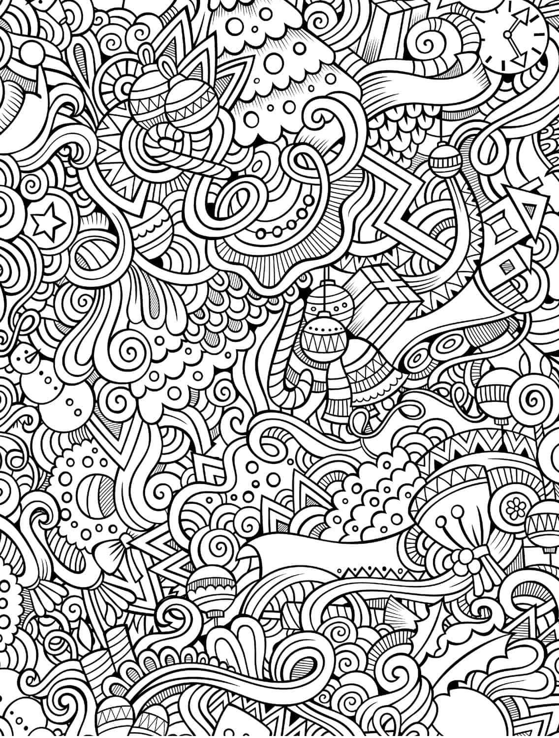 10 Free Printable Holiday Adult Coloring Pages 10 Free Printable Holiday Adult Coloring Pages