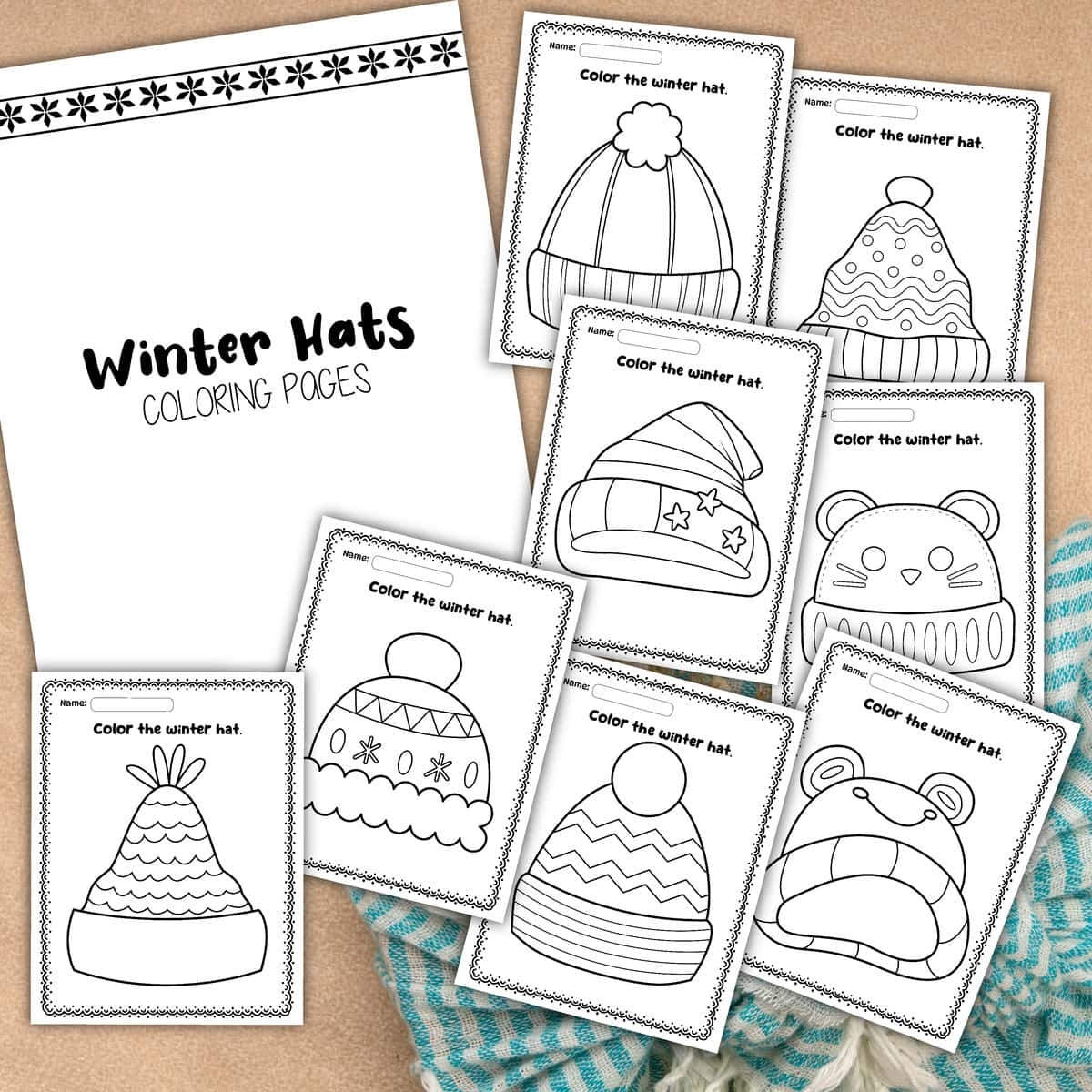 10 Free Winter Coloring Pages PDF 10 Free Winter Coloring Pages PDF