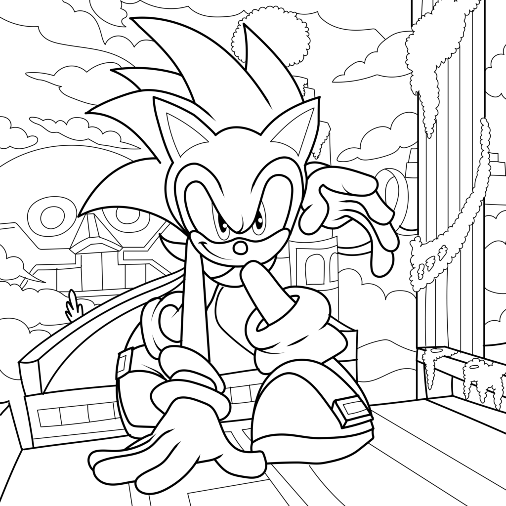 Sonic 3 Printable Coloring Pages Sonic 3 Printable Coloring Pages