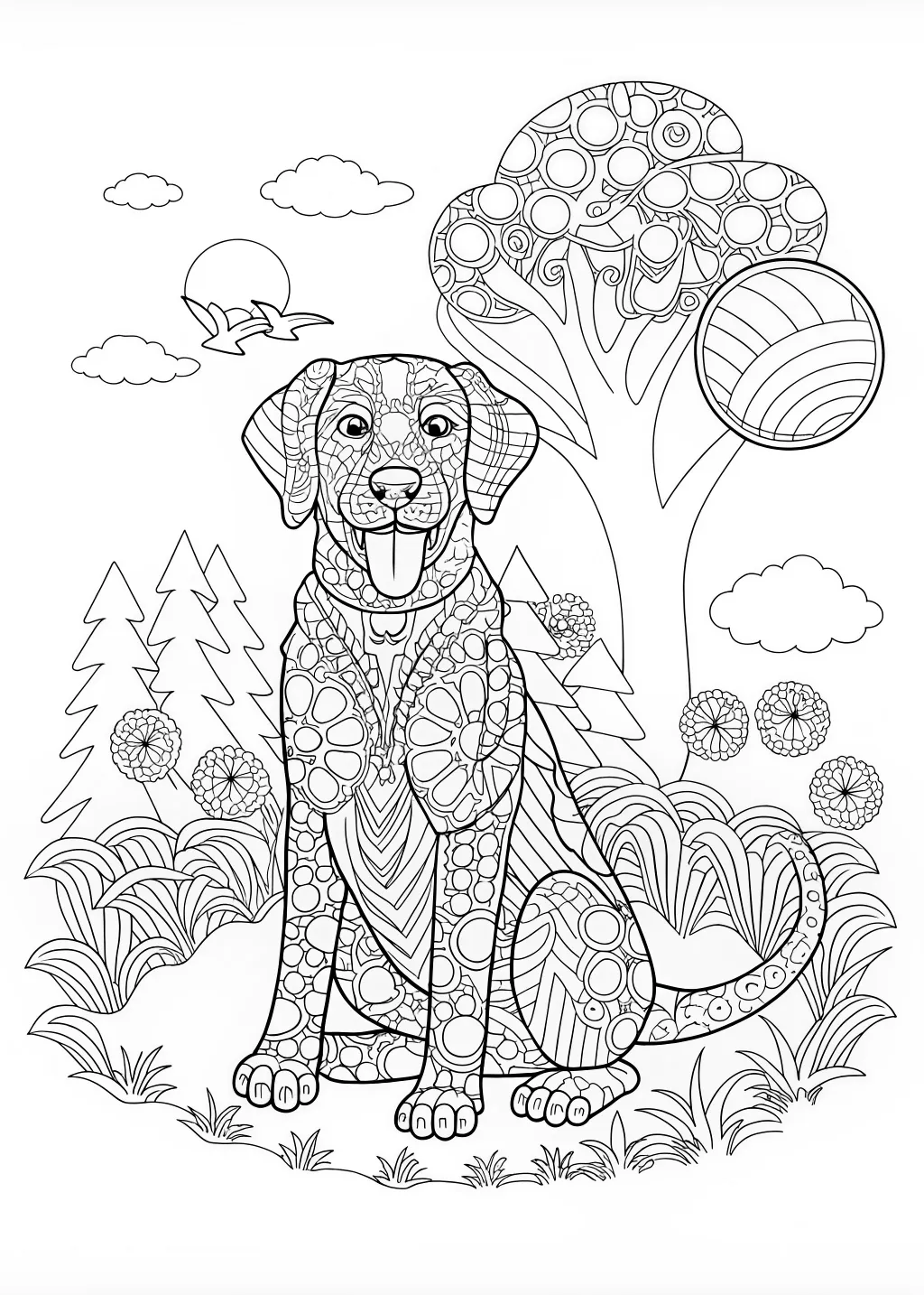 100 Dog Coloring Pages 100 Dog Coloring Pages