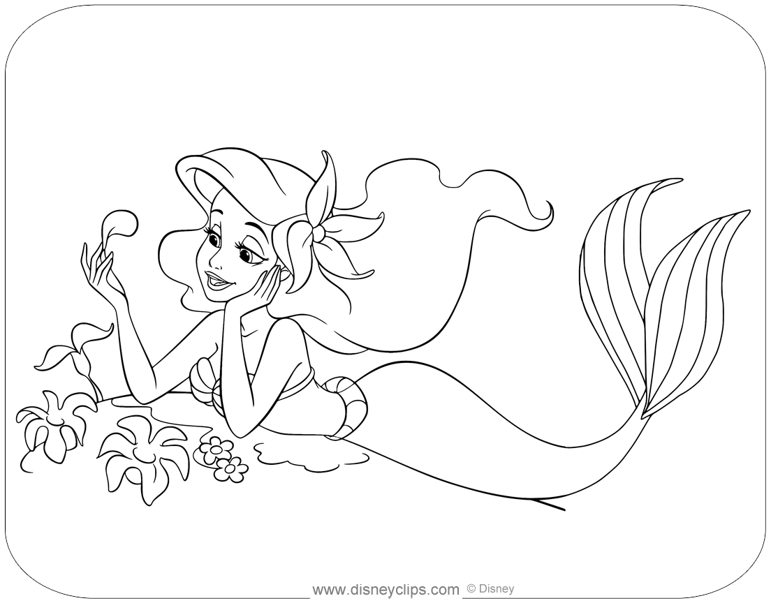 Little Mermaid Free Coloring Pages Little Mermaid Free Coloring Pages