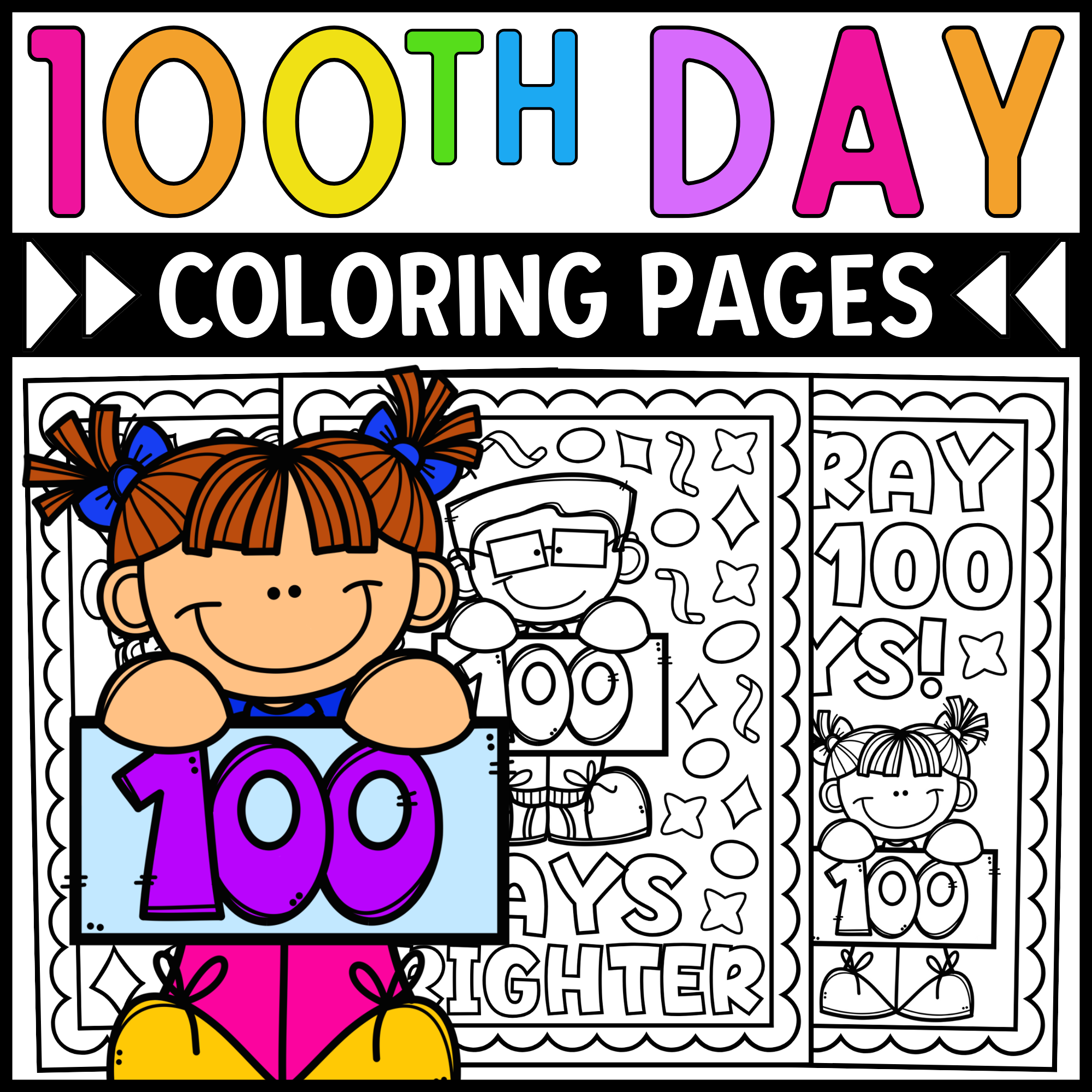 100 Days Of School Coloring Pages Printable