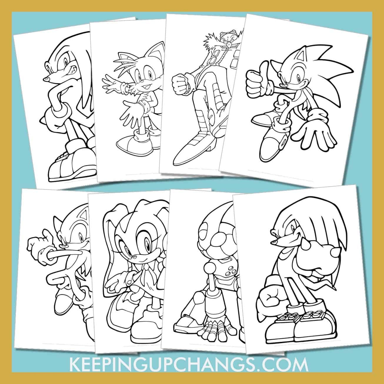 101 Free Sonic The Hedgehog Coloring Pages POPULAR Printables 