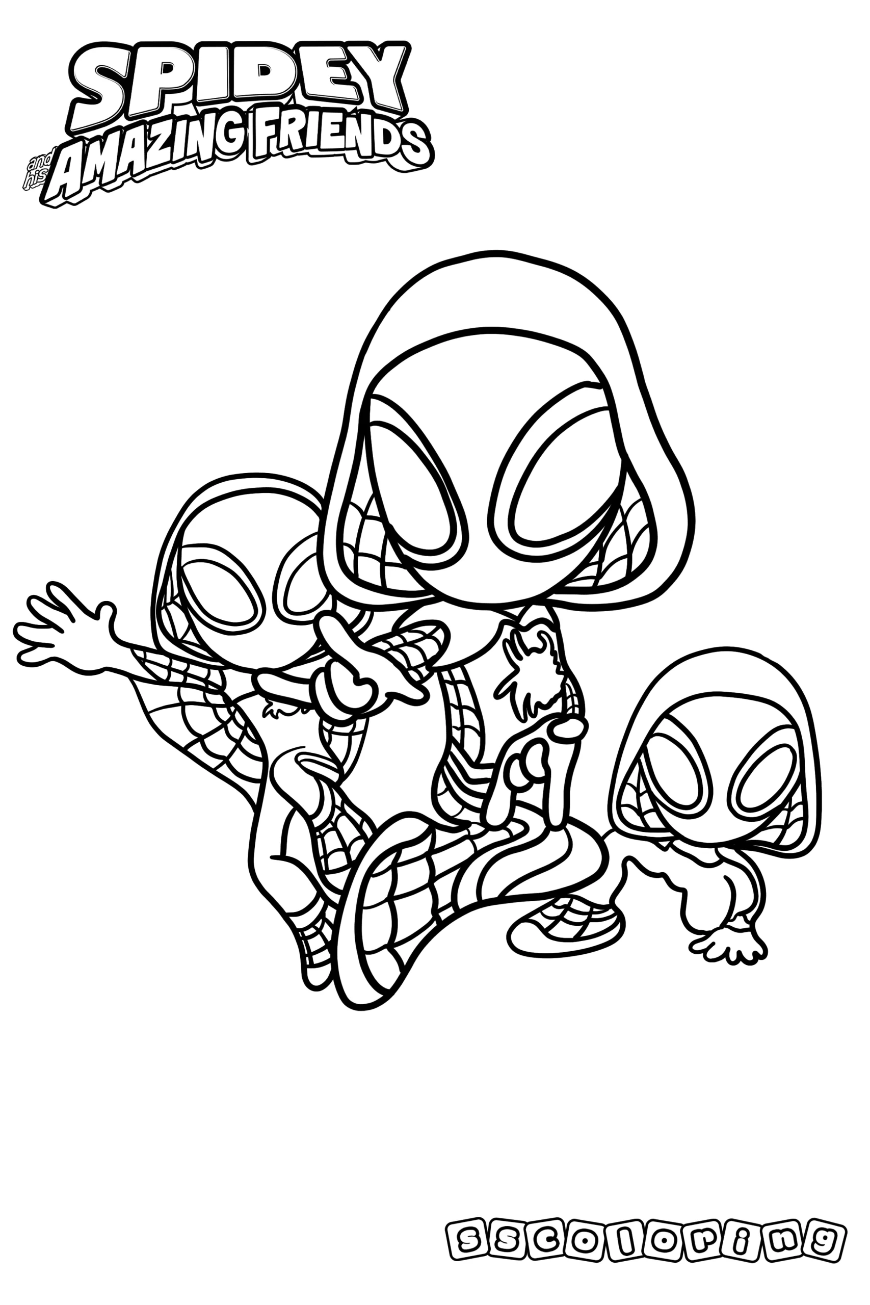 12 Spidey And His Amazing Friends Coloring Pages Free Printable 