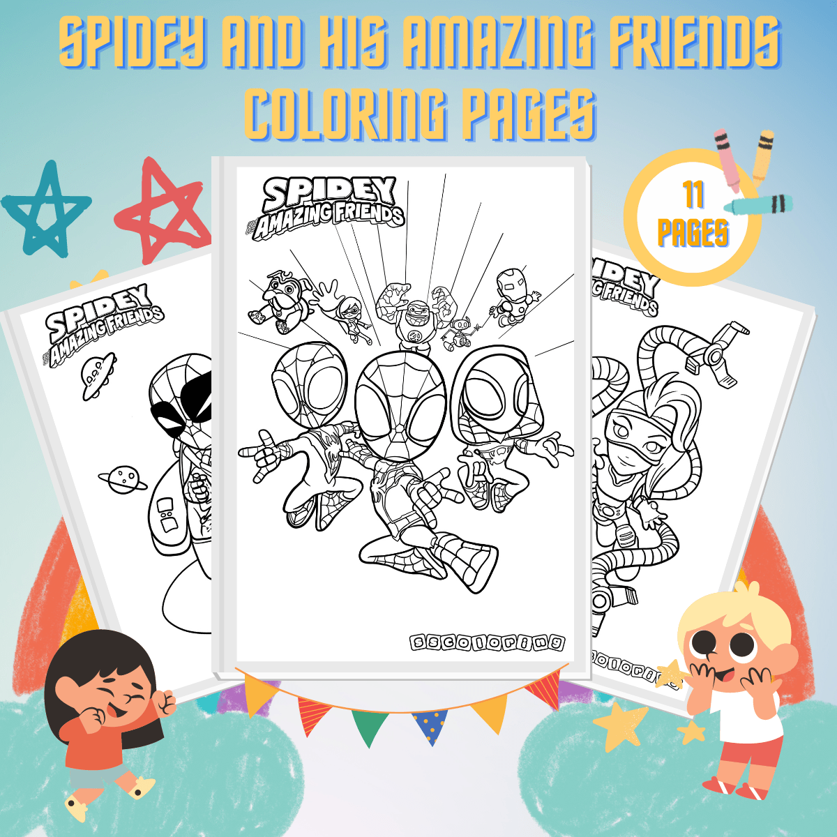 Spidey Coloring Pages Free
