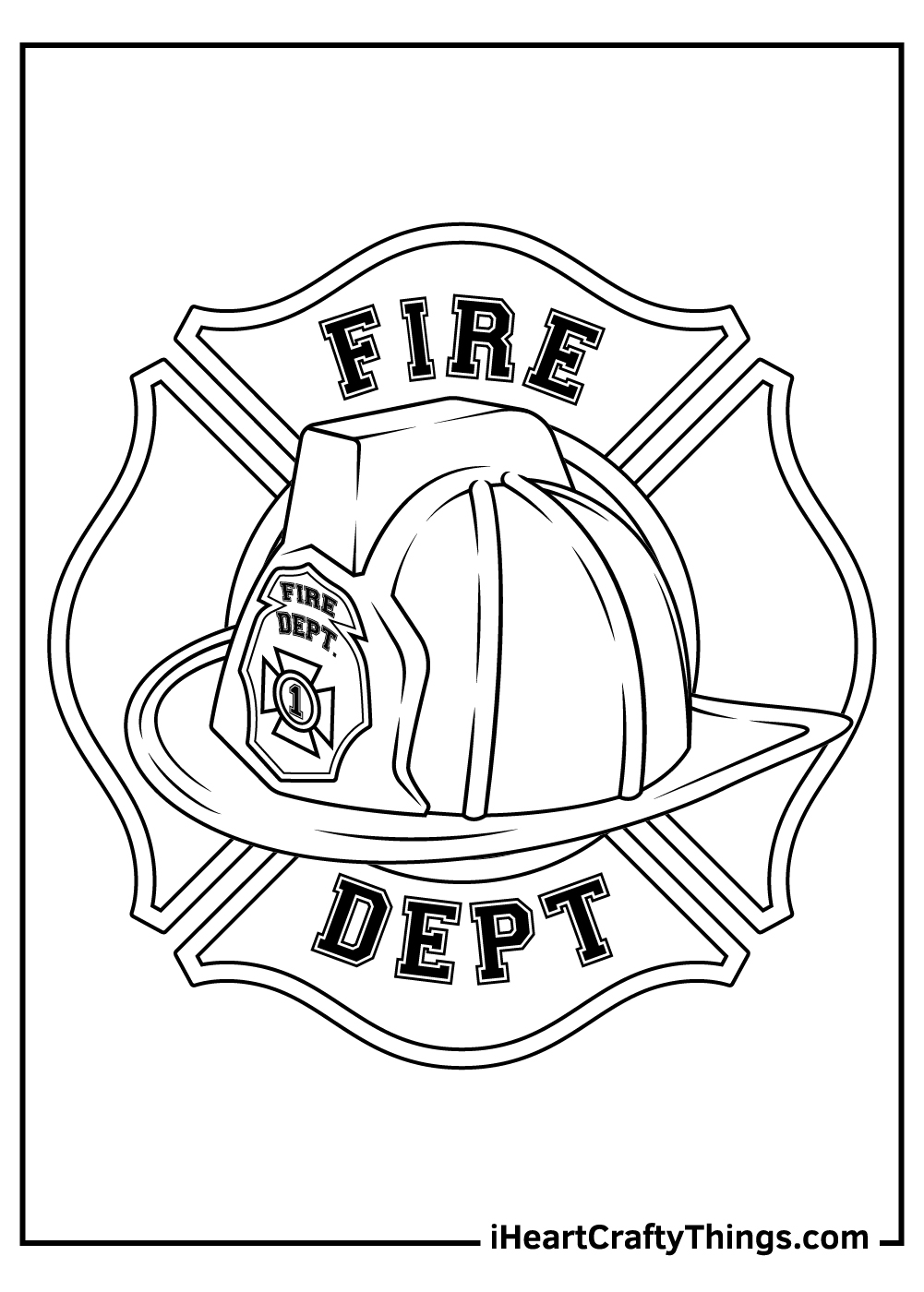 Free Firefighter Coloring Pages