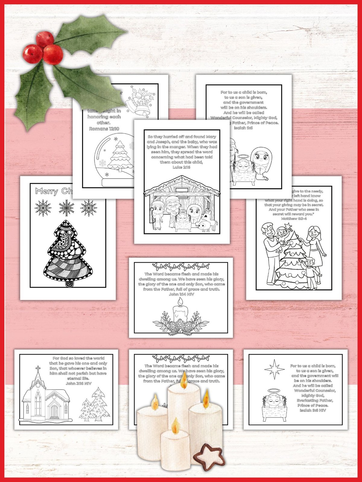 15 Free Christian Christmas Coloring Pages With Bible Verses Healing Home 15 Free Christian Christmas Coloring Pages With Bible Verses Healing Home
