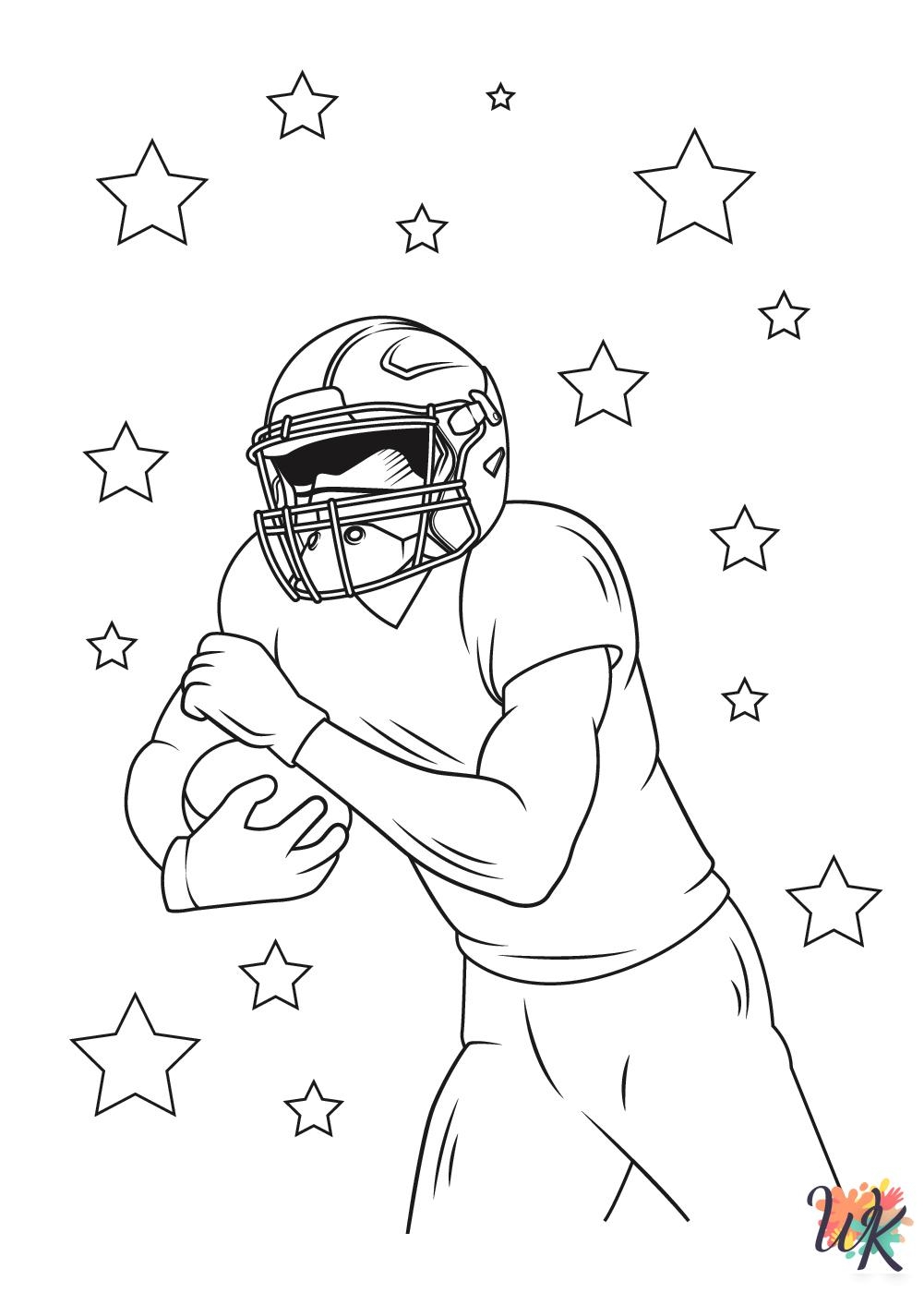 Football Player Coloring Pages Printable Football Player Coloring Pages Printable