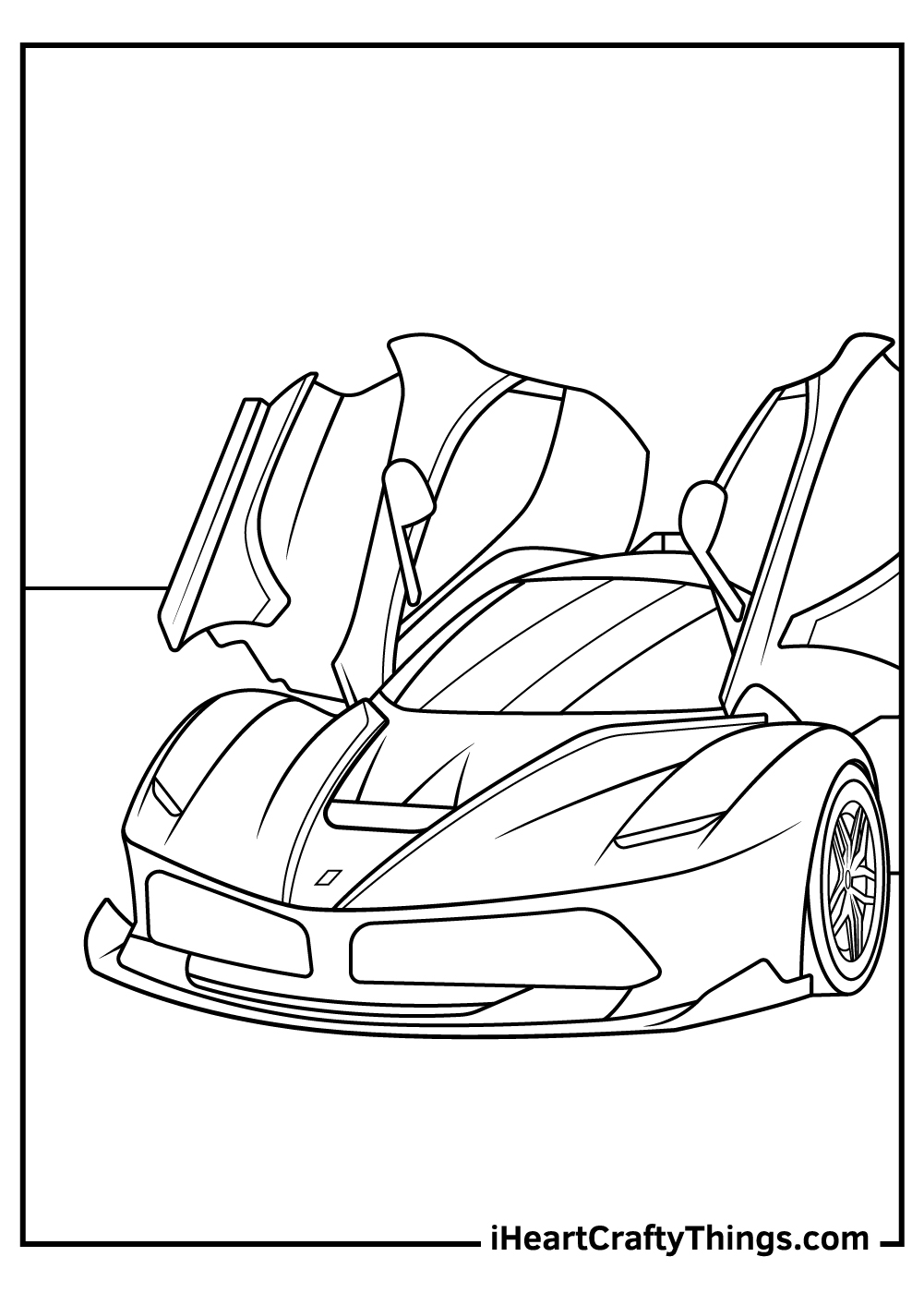15 Sports Car Coloring Pages Free To Download Print 
