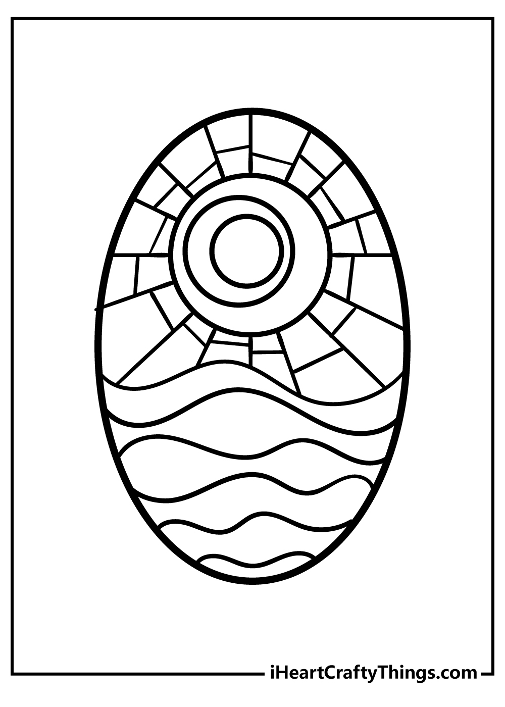 Free Printable Easy Stained Glass Coloring Pages