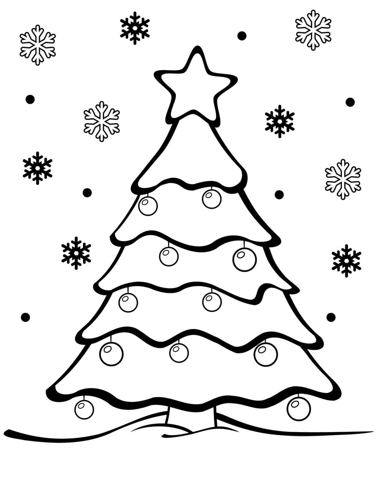 Free Christmas Coloring Pages Printable Pdf For Toddlers