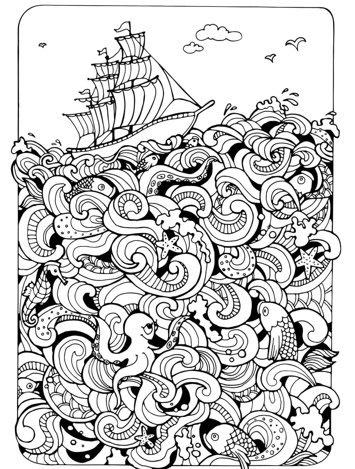 Free Coloring Pages For Adults Funny