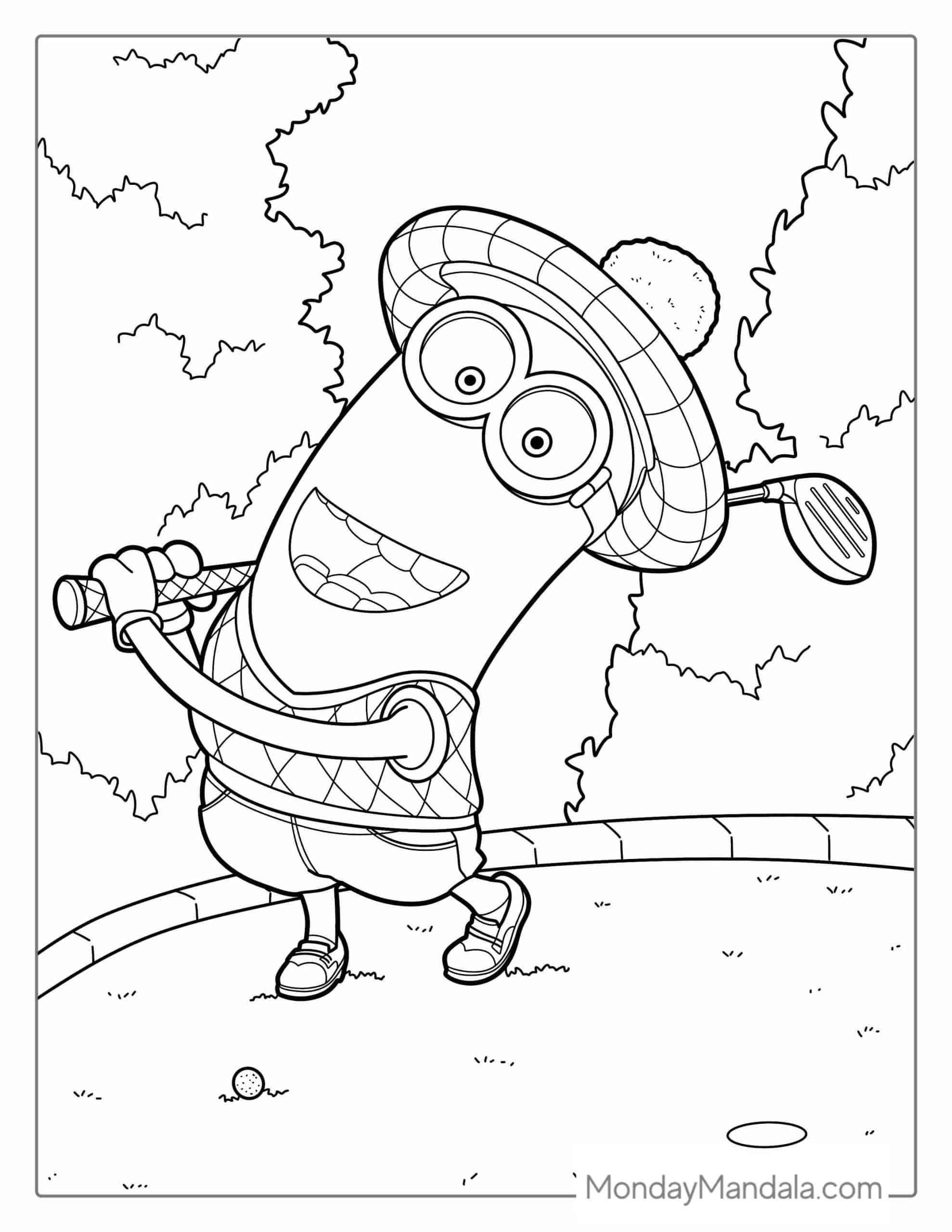Free Coloring Pages Of Minions Free Coloring Pages Of Minions