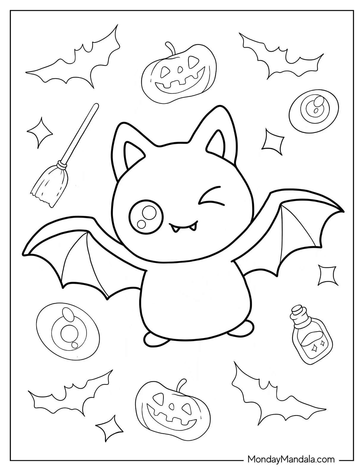 20 Bat Coloring Pages Free PDF Printables 20 Bat Coloring Pages Free PDF Printables
