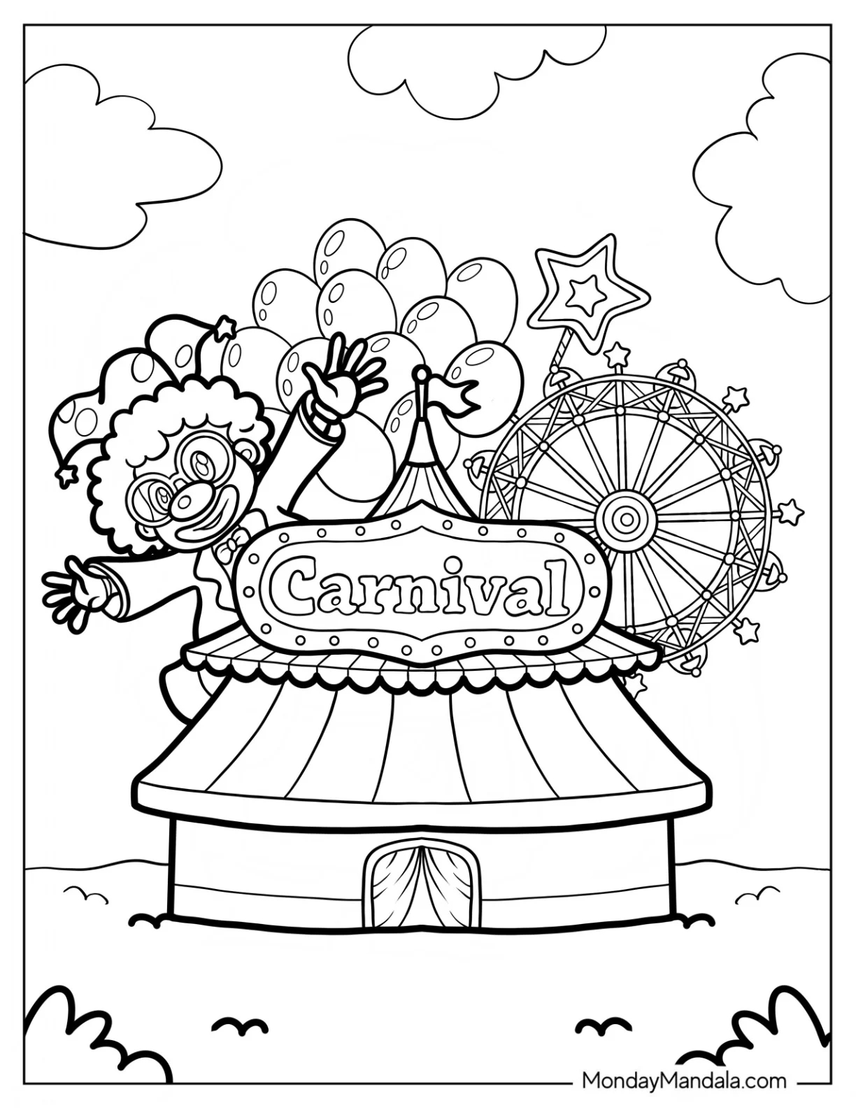 20 Circus Carnival Coloring Pages Free PDF Printables 20 Circus Carnival Coloring Pages Free PDF Printables
