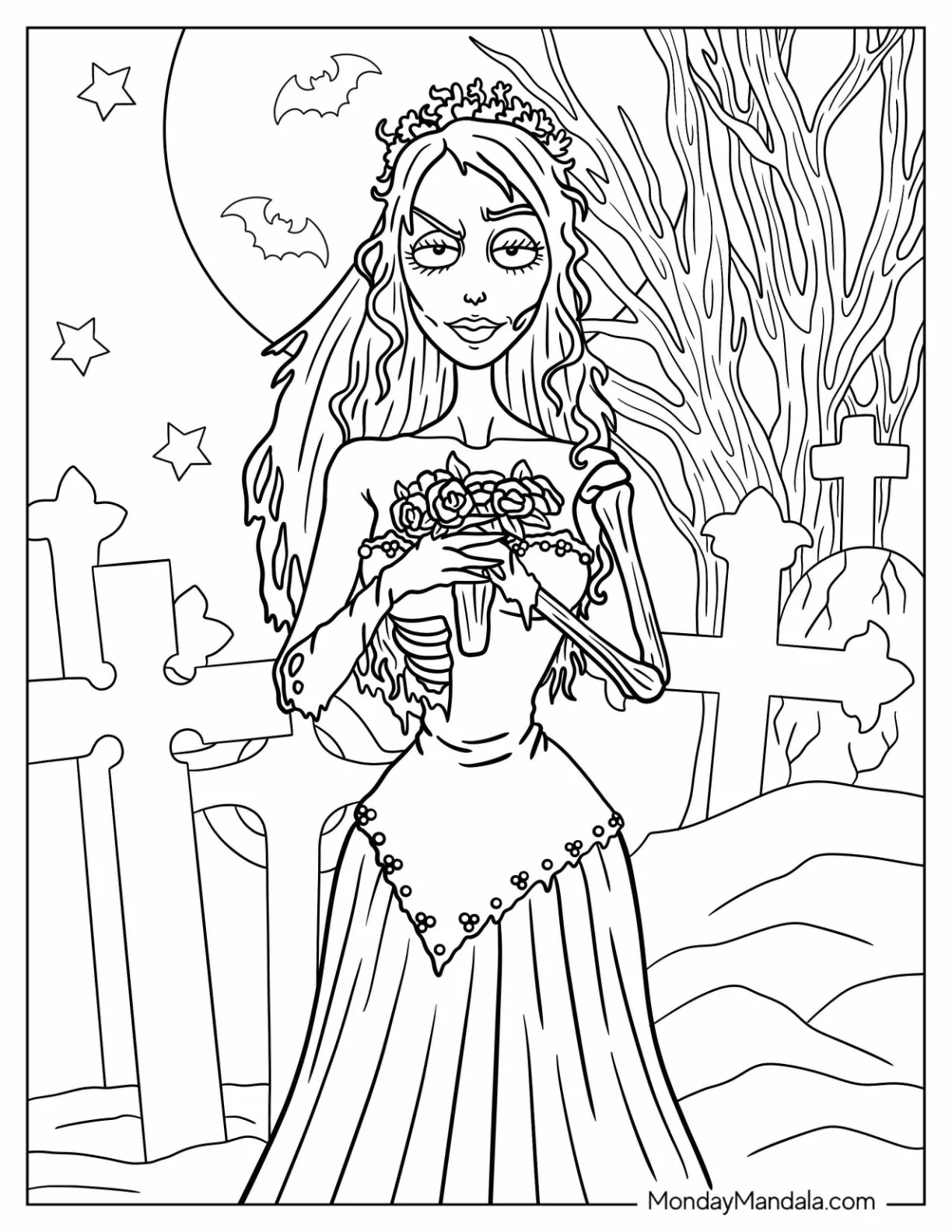 20 Corpse Bride Coloring Pages Free PDF Printables 20 Corpse Bride Coloring Pages Free PDF Printables